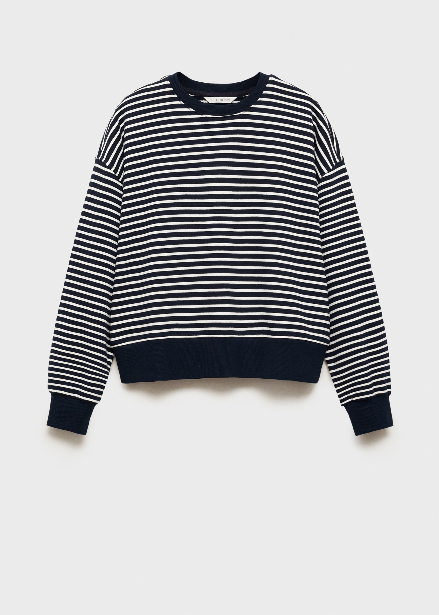 Striped cotton-blend sweatshirt Teen MANGO Kuwait