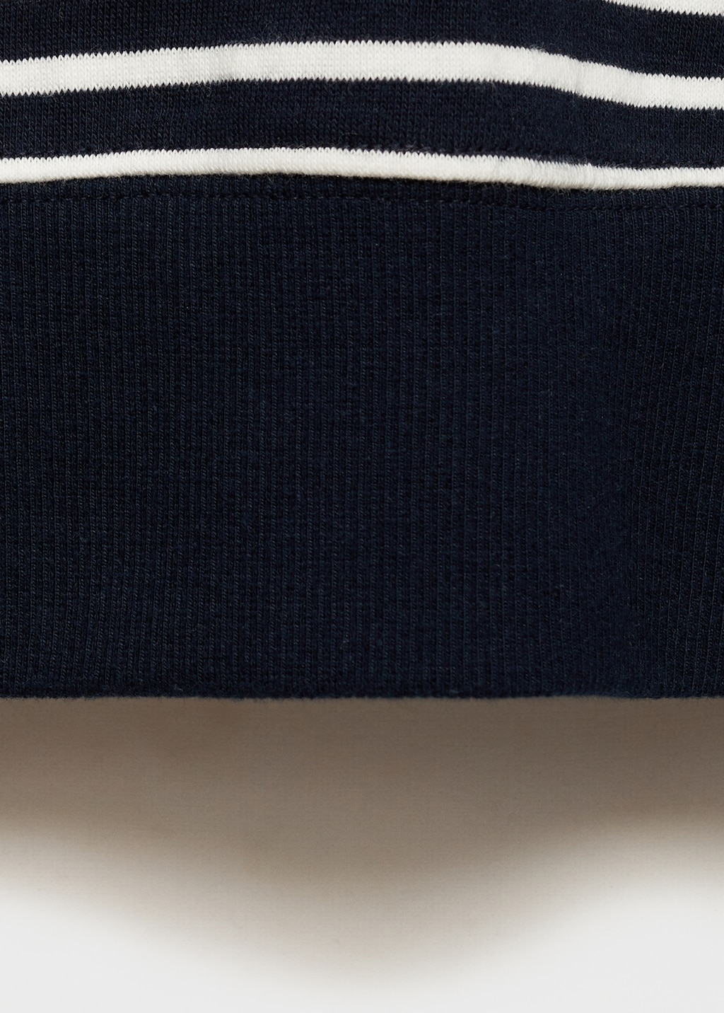 Striped cotton-blend sweatshirt