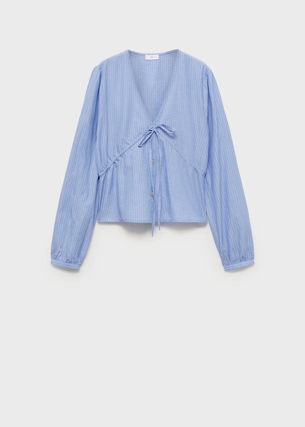 Striped bow blouse - Teen | MANGO USA
