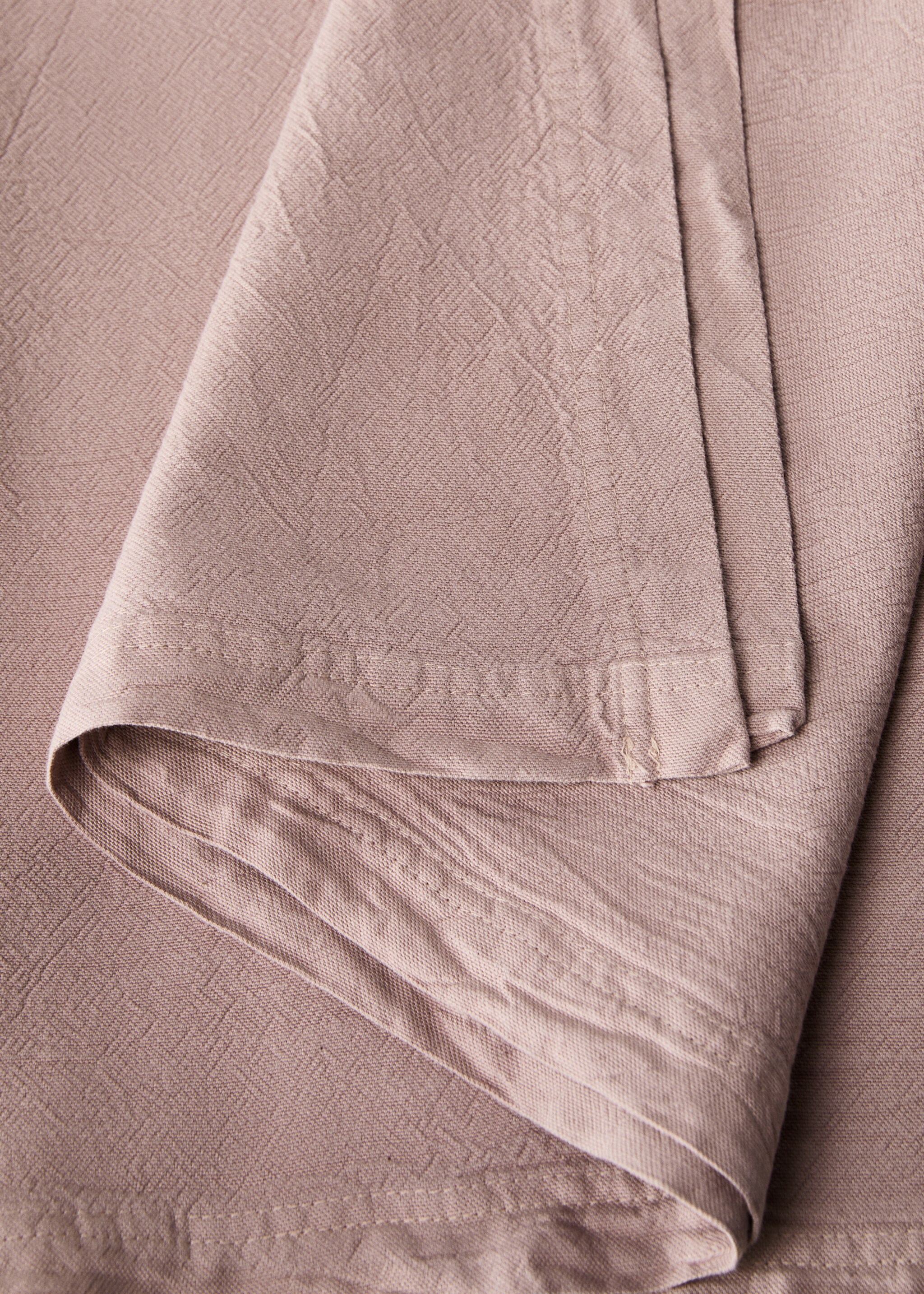 Nappe 100 % coton pour 6 à 8 convives - Détail de l'article 1, Rose géranium. Ref: 87052547-00.