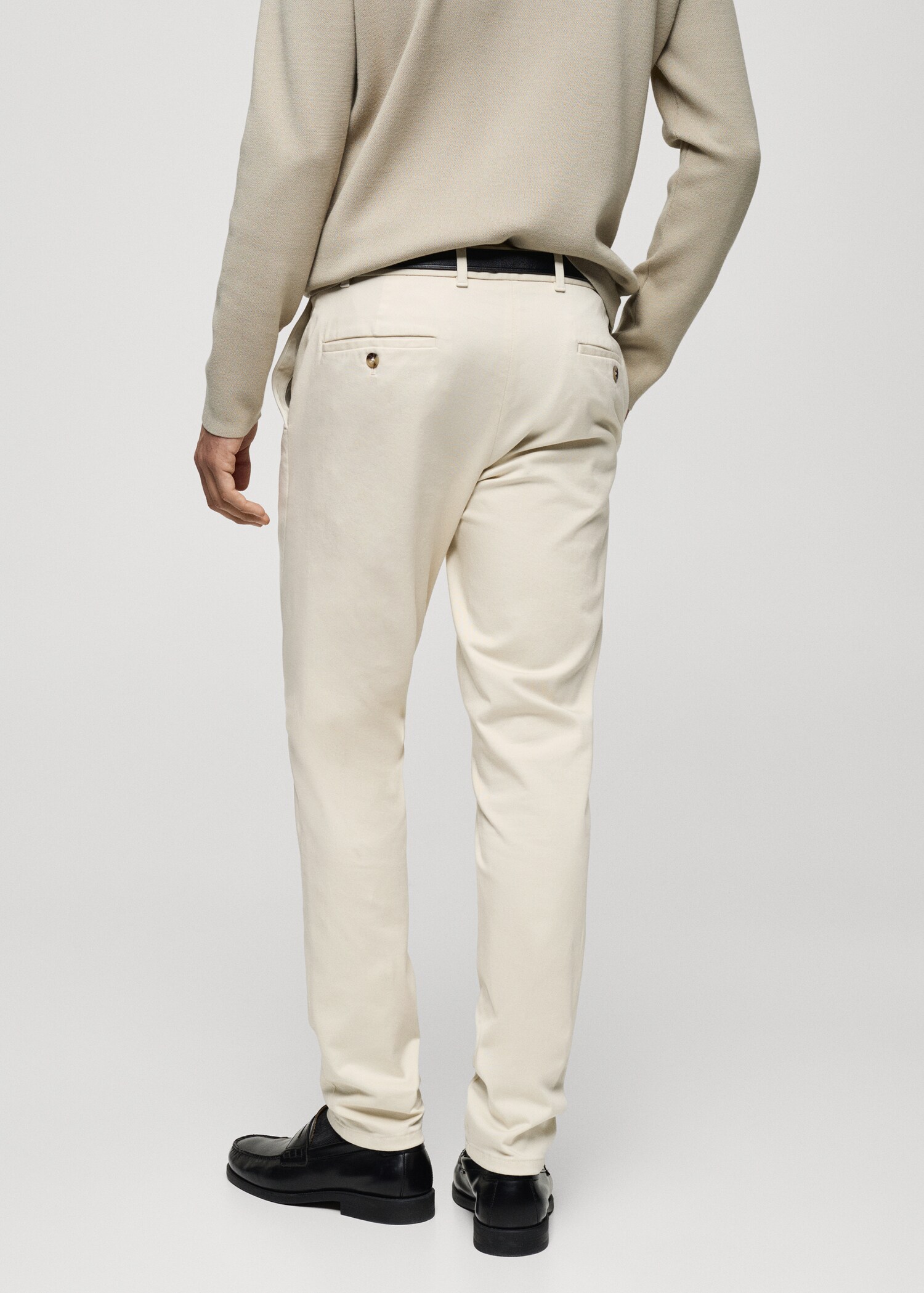 Barna slim-fit twill chino trousers - Reverse of the article