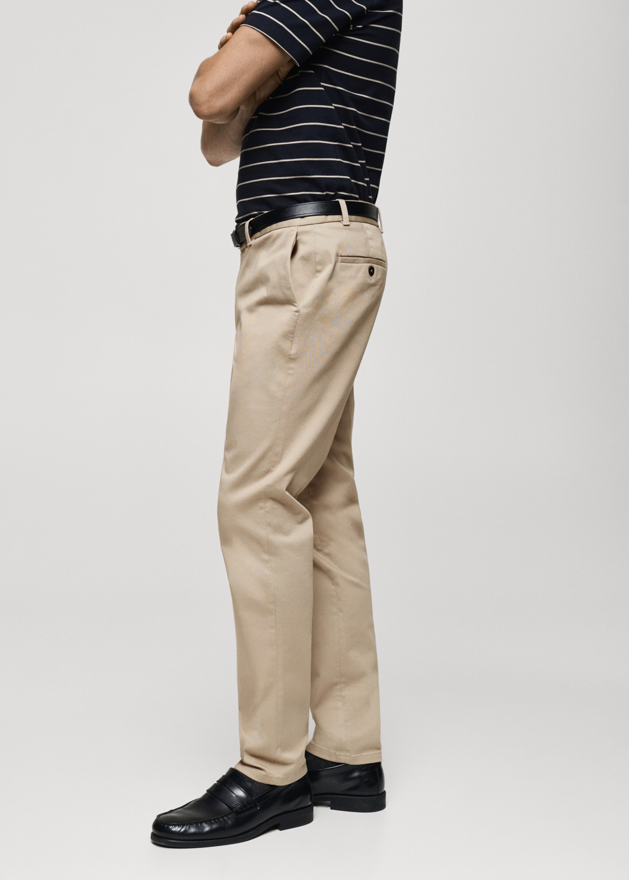 Pantalon Barna slim-fit en sergé - Détail de l'article 2