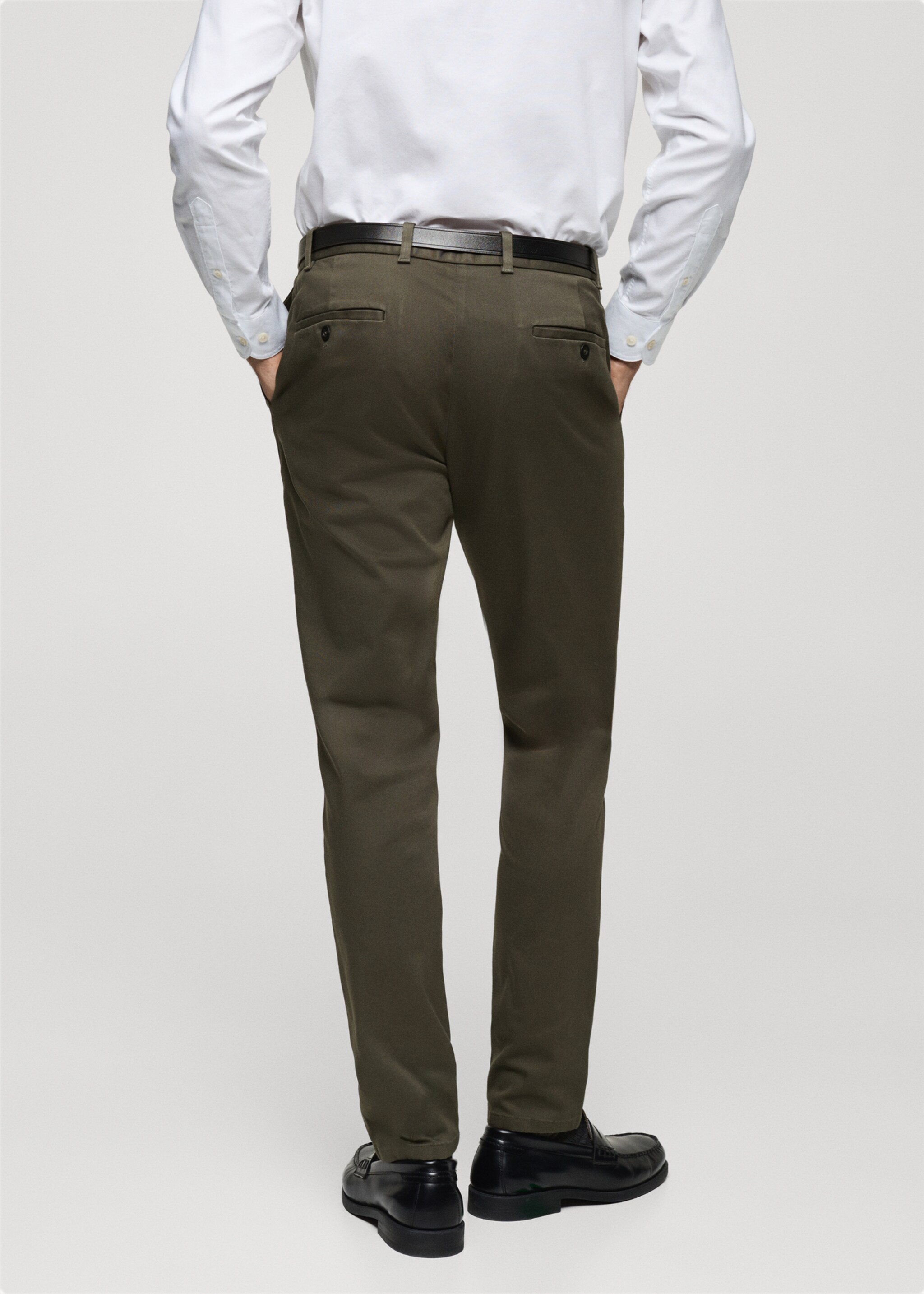 Barna slim-fit twill chino trousers - Reverse of the article