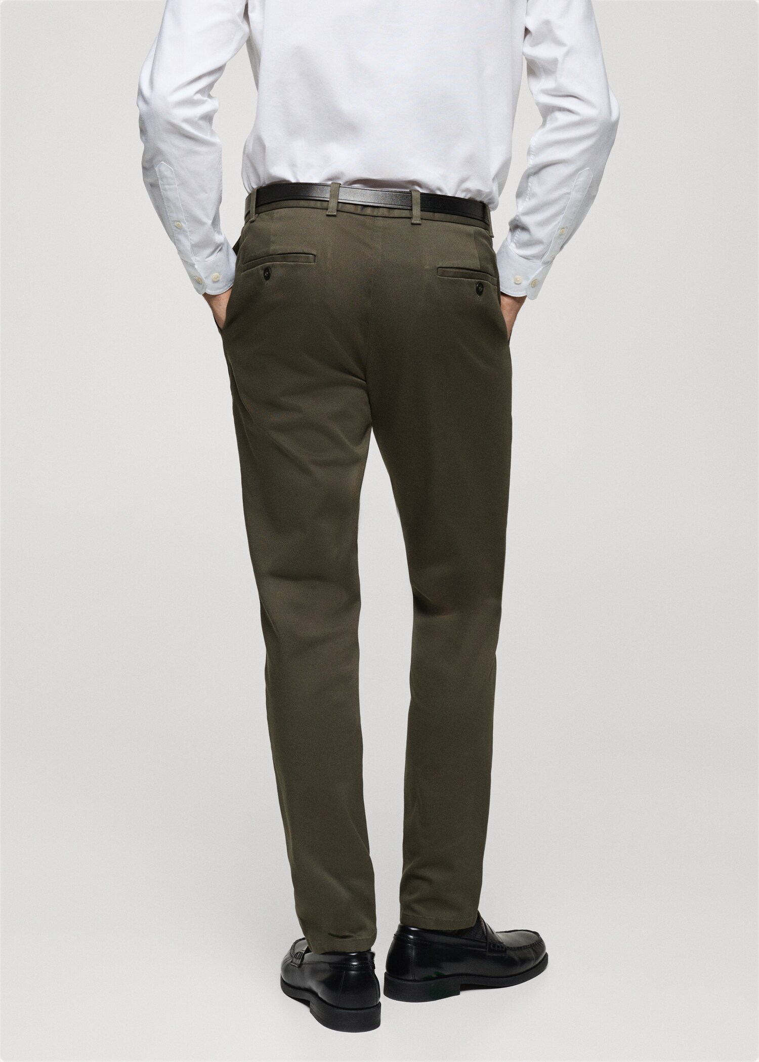 Barna slim-fit twill chino trousers - Reverse of the article