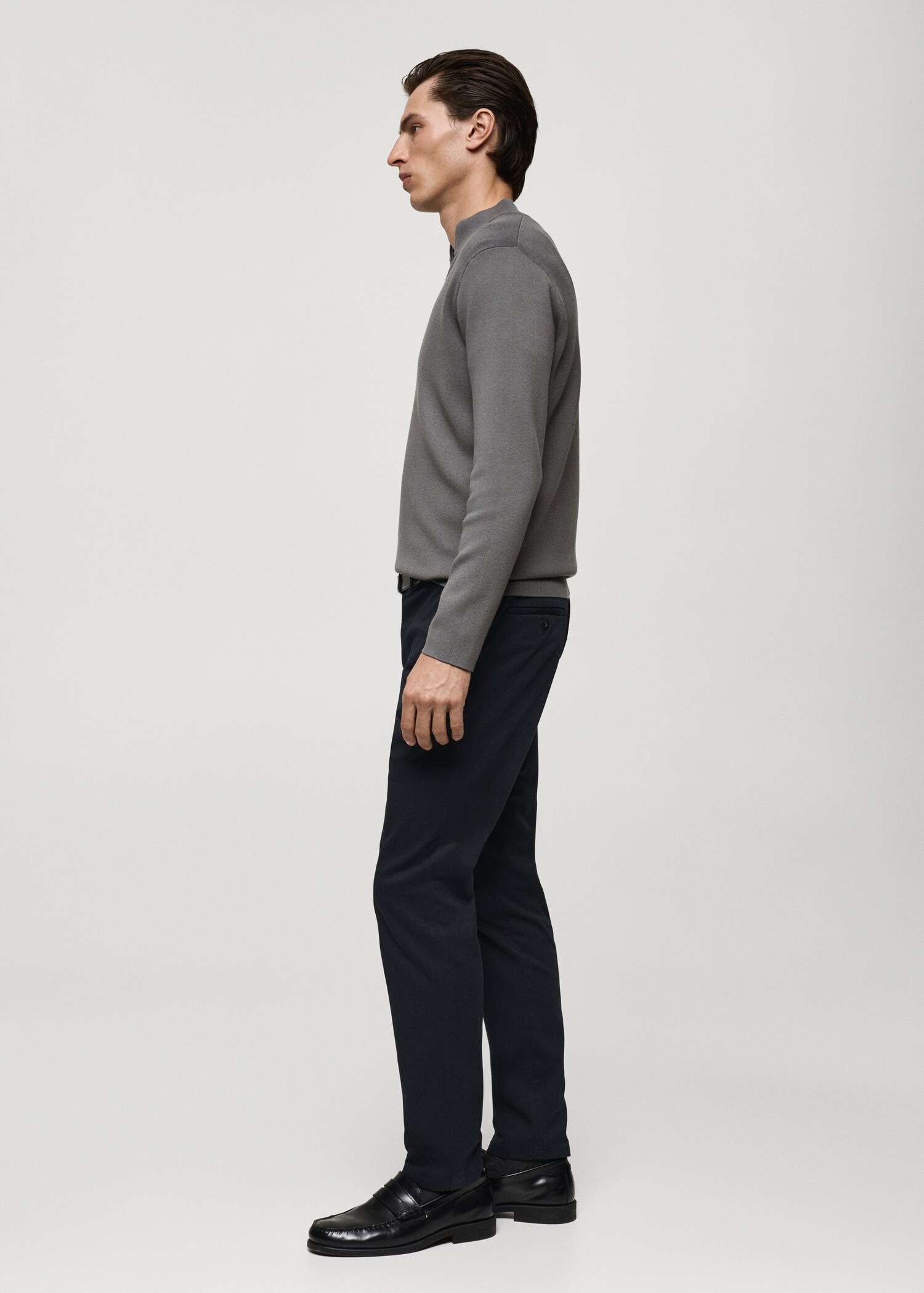 Spodnie chinosy Barna slim fit z diagonalu - Szczegóły artykułu 2