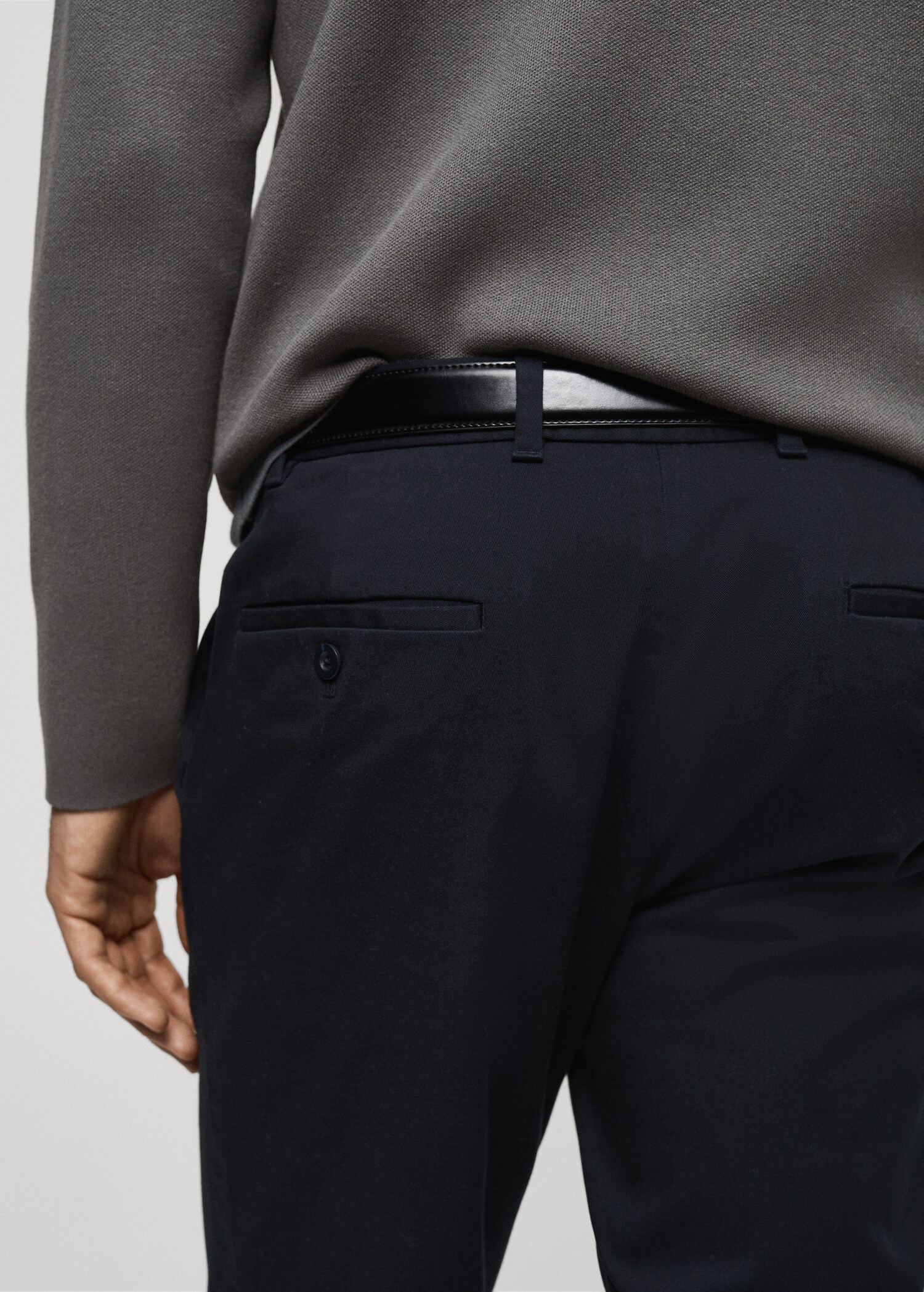 Spodnie chinosy Barna slim fit z diagonalu - Szczegóły artykułu 6