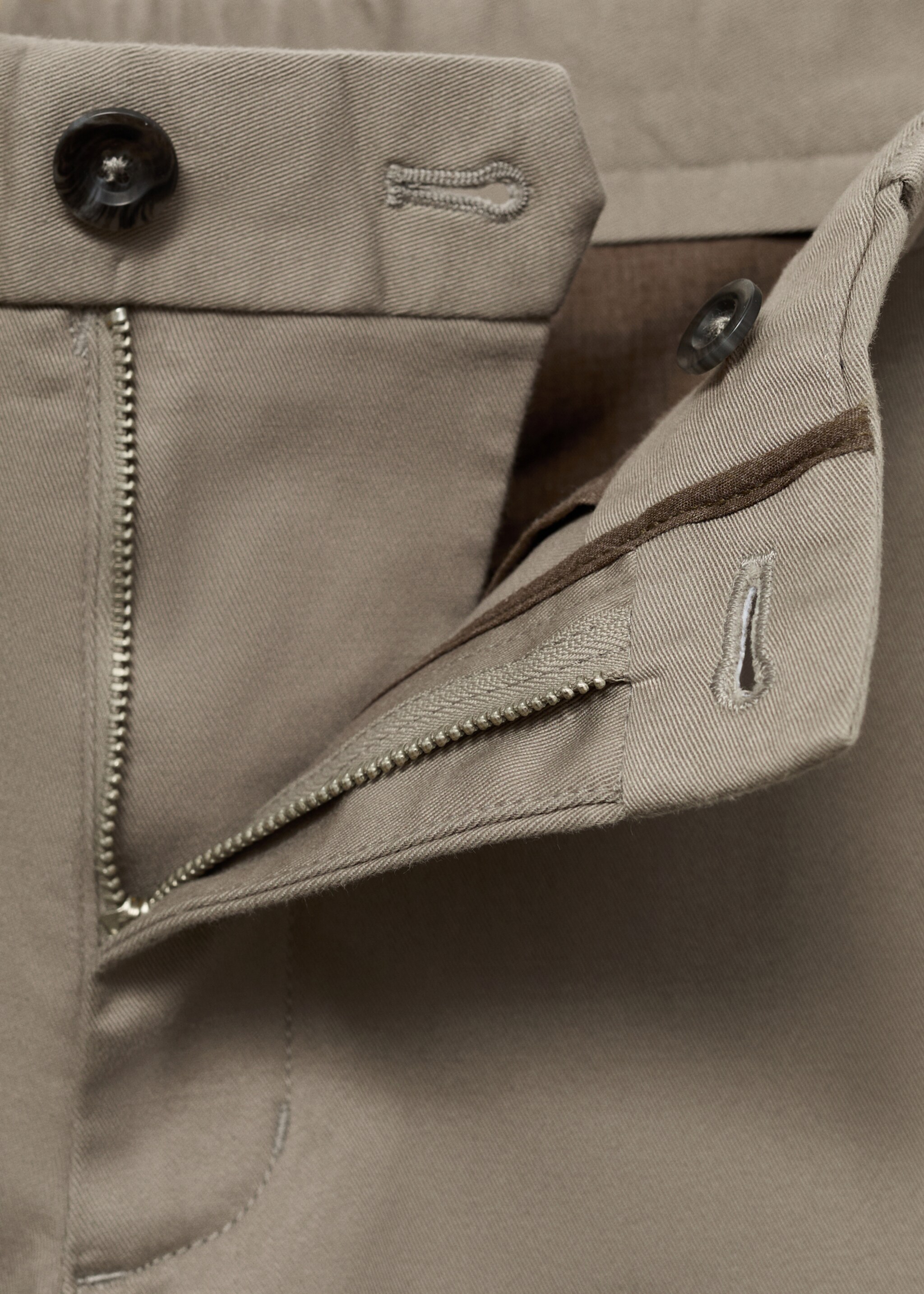 Barna slim-fit twill chino trousers - Details of the article 0