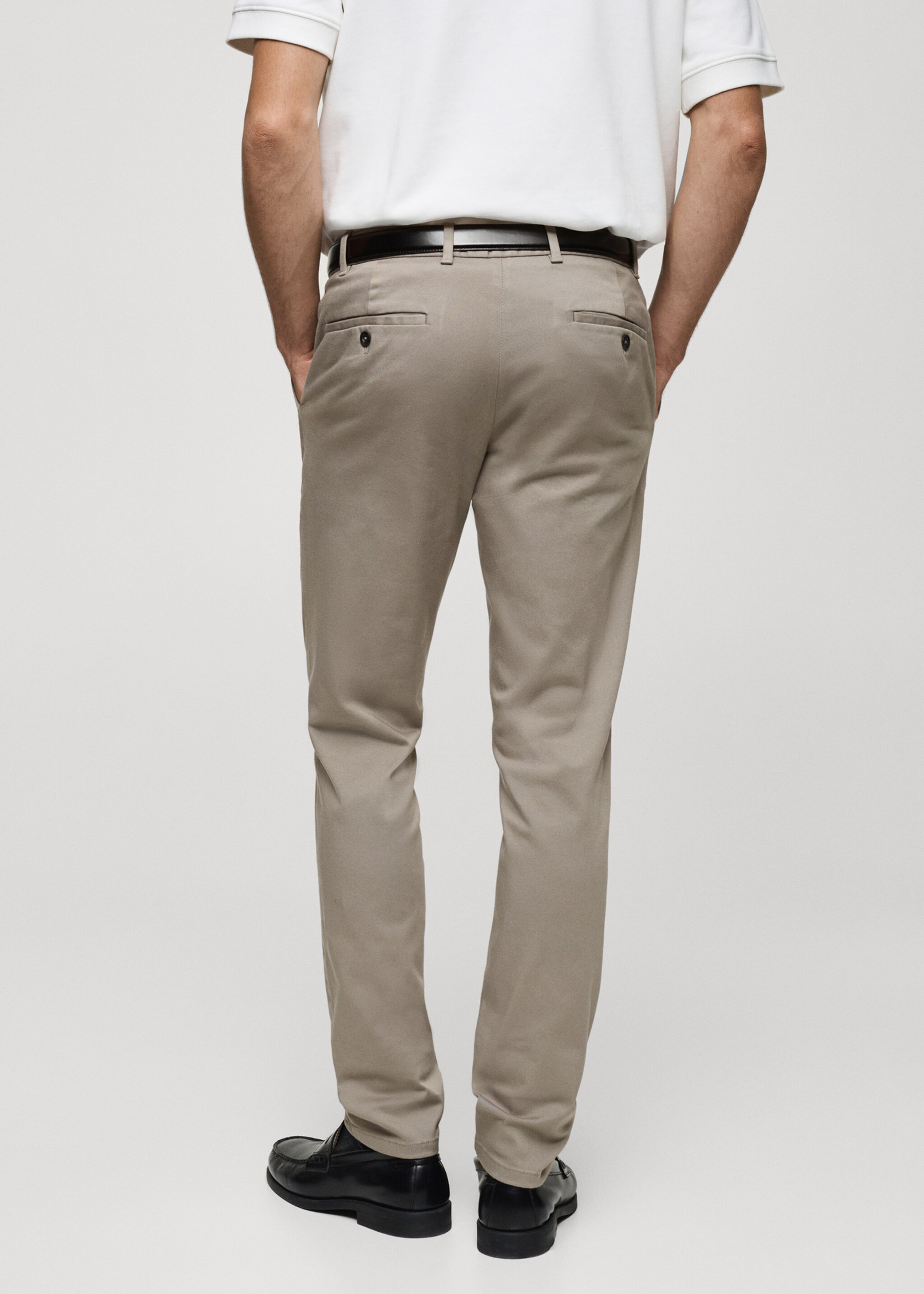 Barna slim-fit twill chino trousers - Reverse of the article