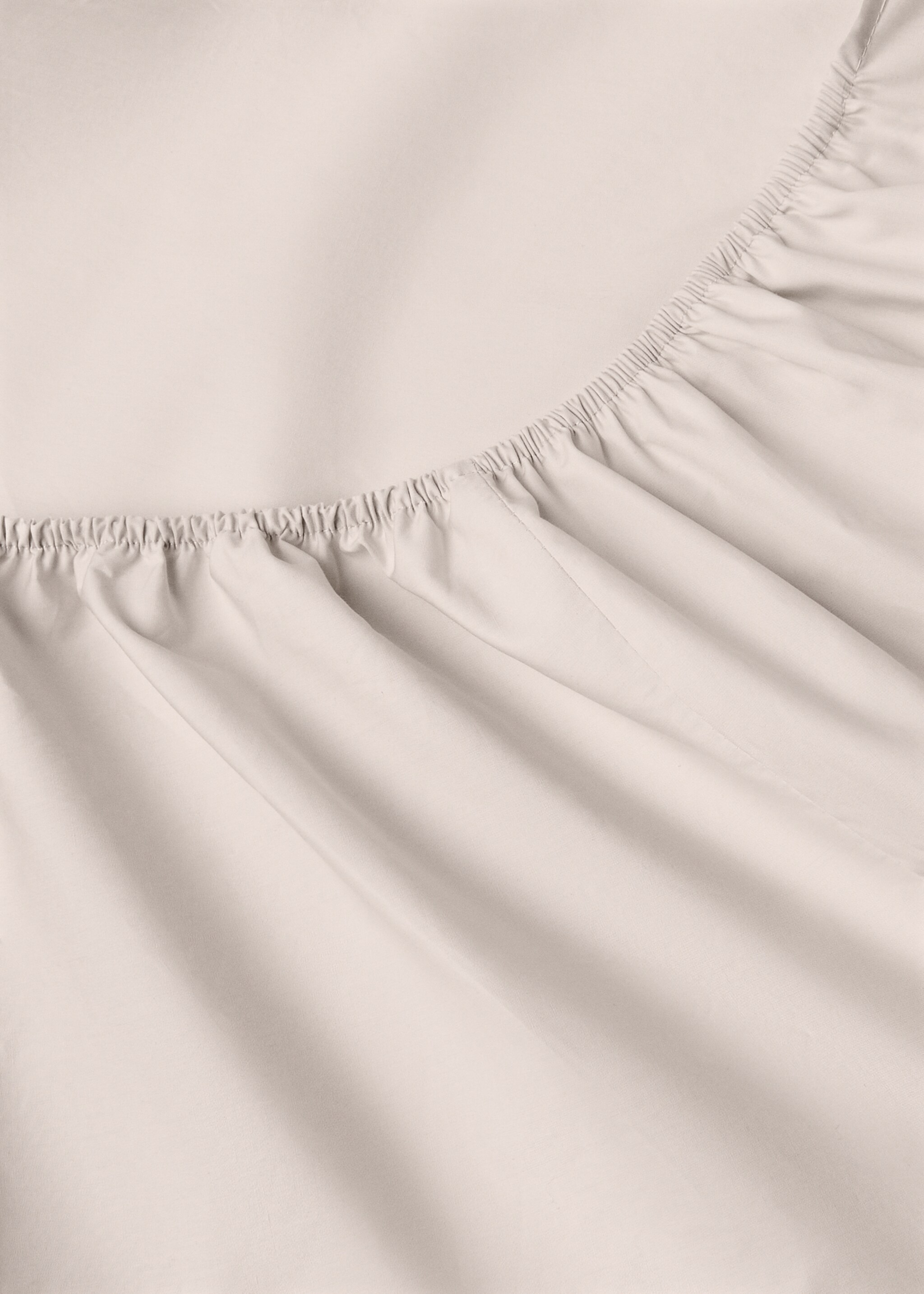 300-thread count percale cotton fitted sheet for a 150 cm bed - Details of the article 1