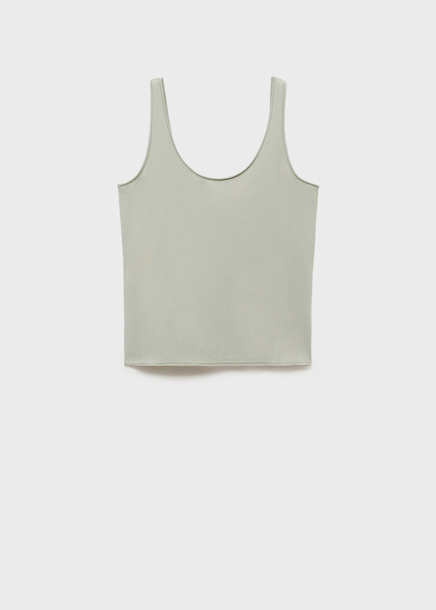 Cotton round-neck top - Article without model
