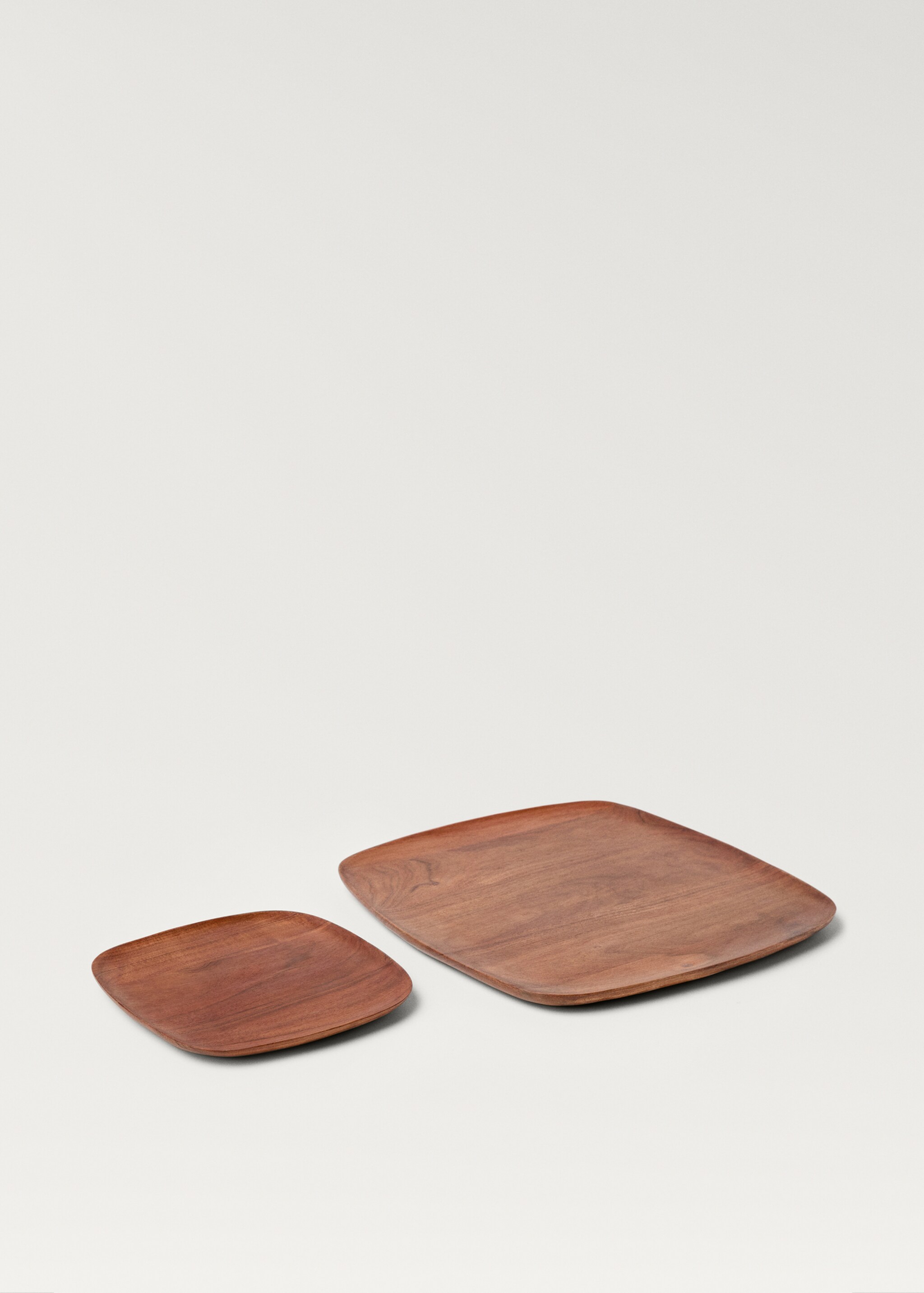 Medium square wooden decorative tray - Details of the article 3