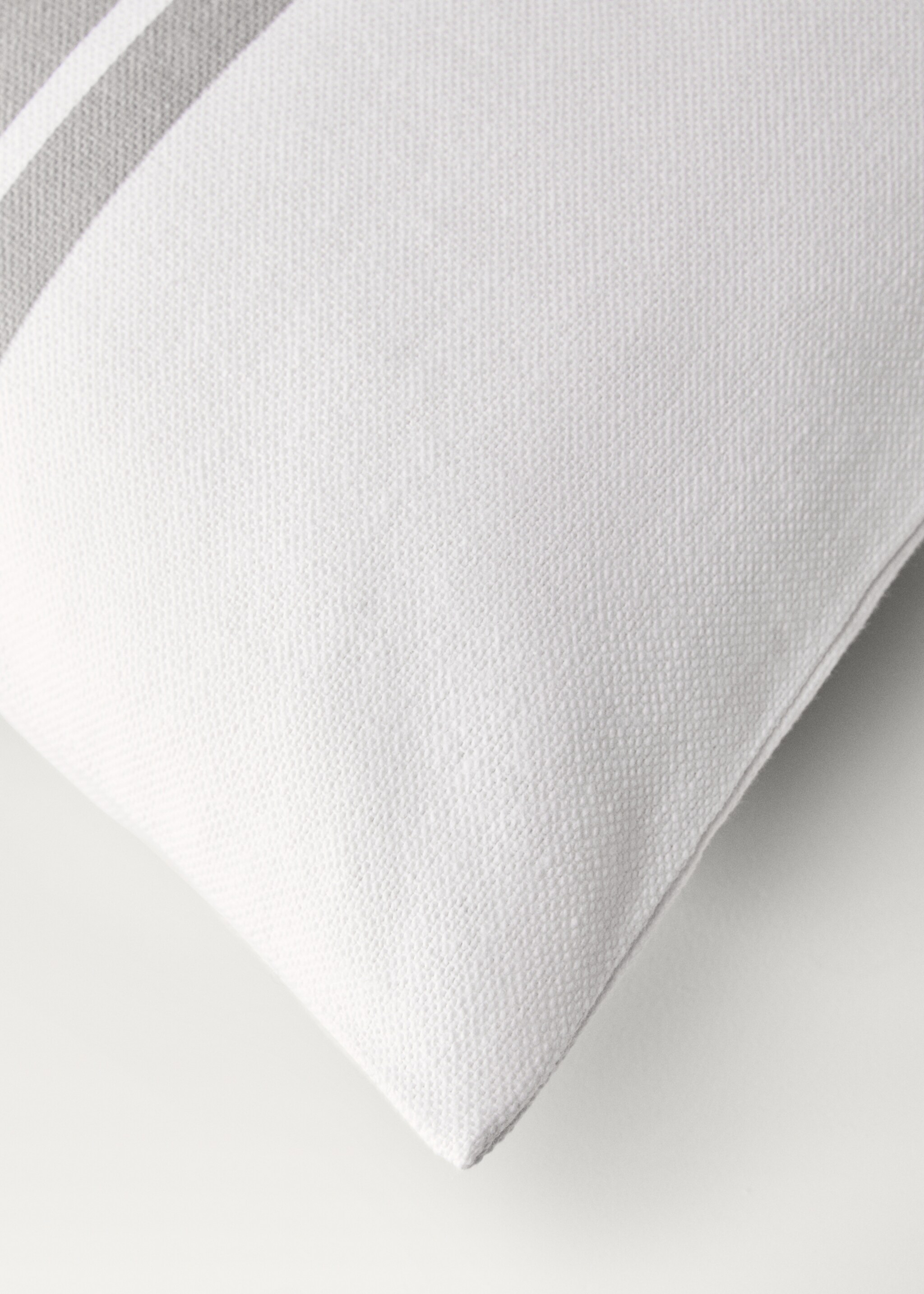 Cushion cover with stripe detail 45x45 cm - Details of the article 2