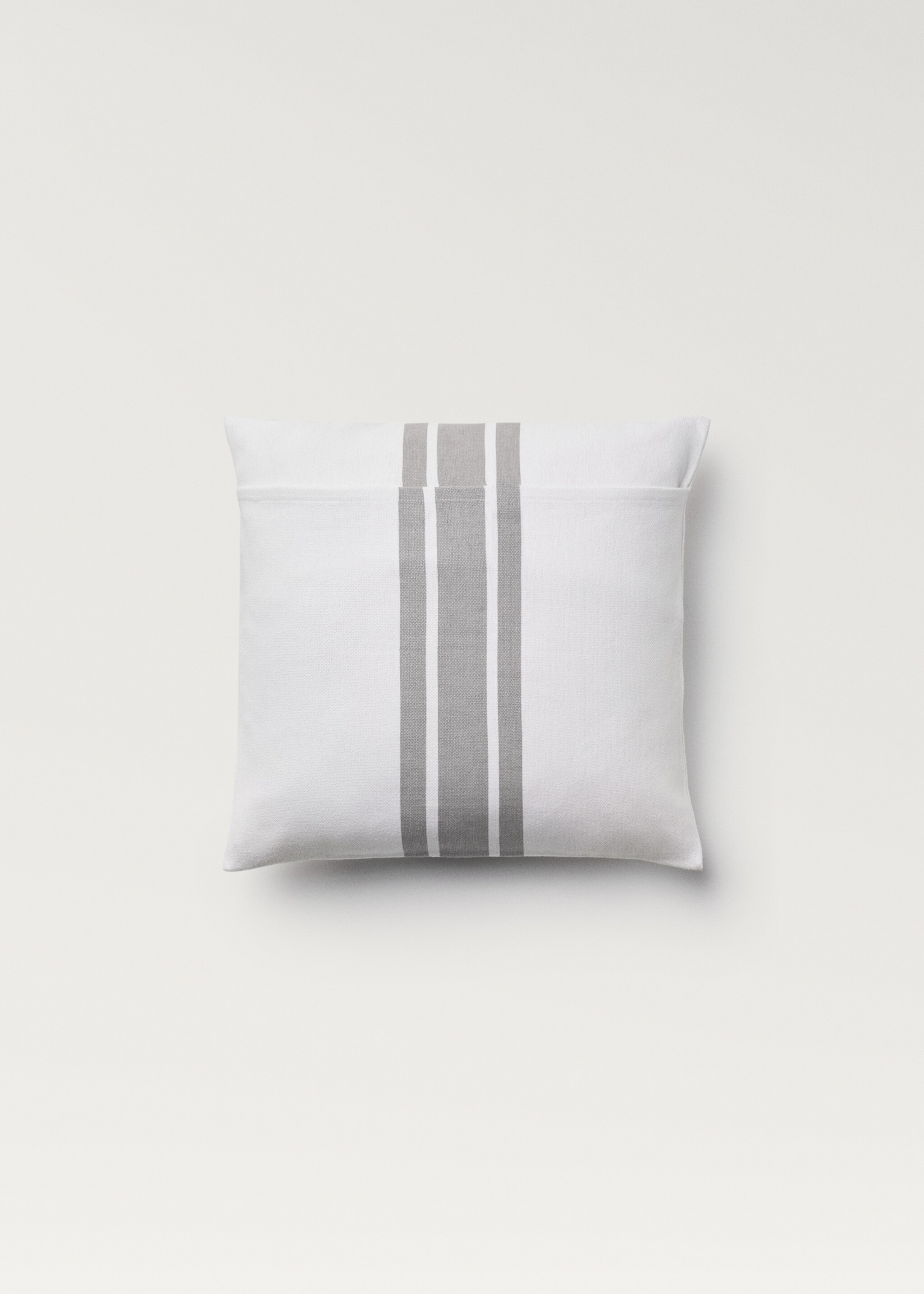 Cushion cover with stripe detail 45x45 cm - Details of the article 4