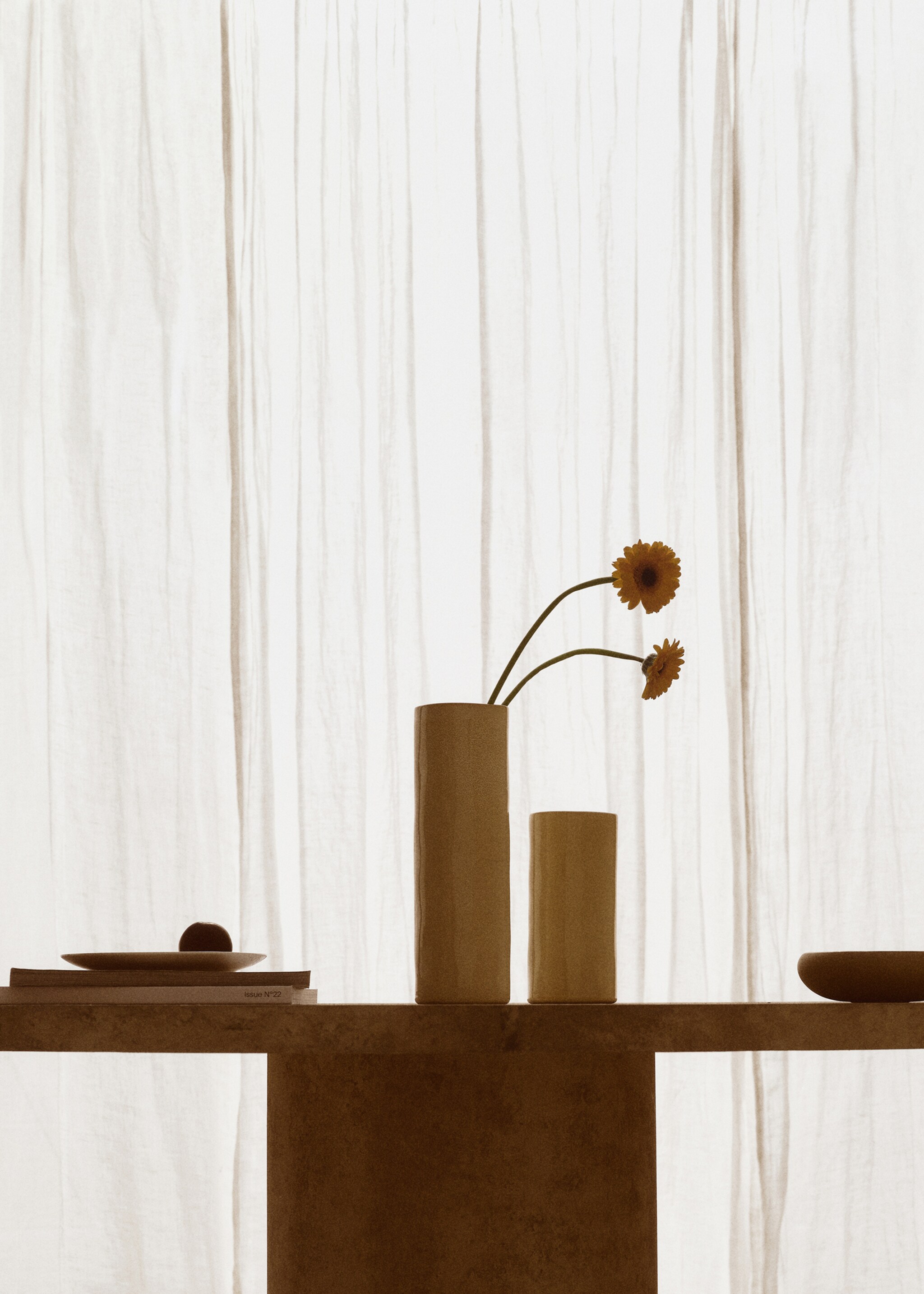Stoneware cylindrical vase 20cm - Details of the article 6