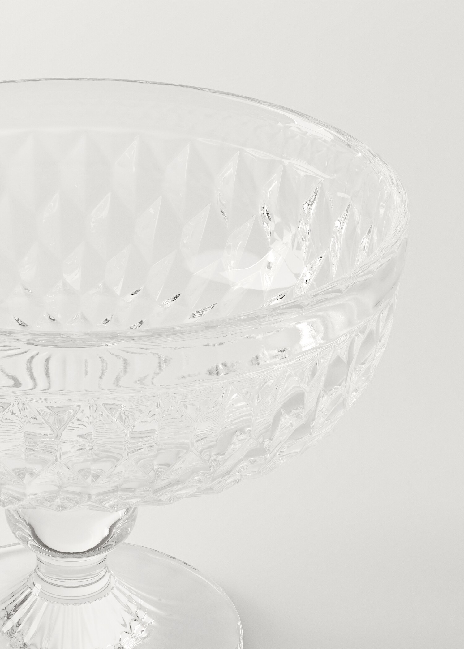 Copa helado vidrio relieve geométrico - Detalle del artículo 1