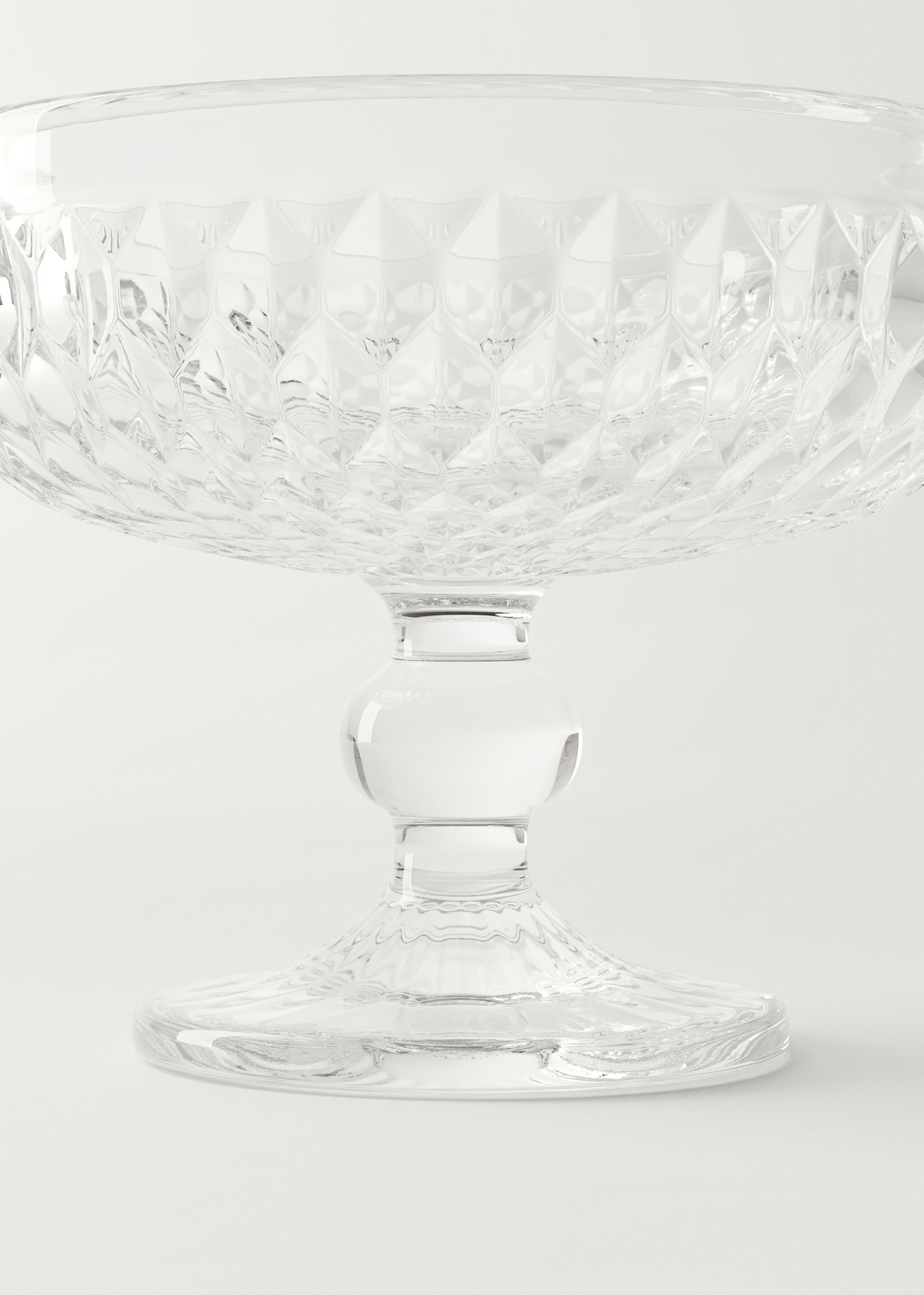 Geometric embossed-glass ice cream glass - Details of the article 2