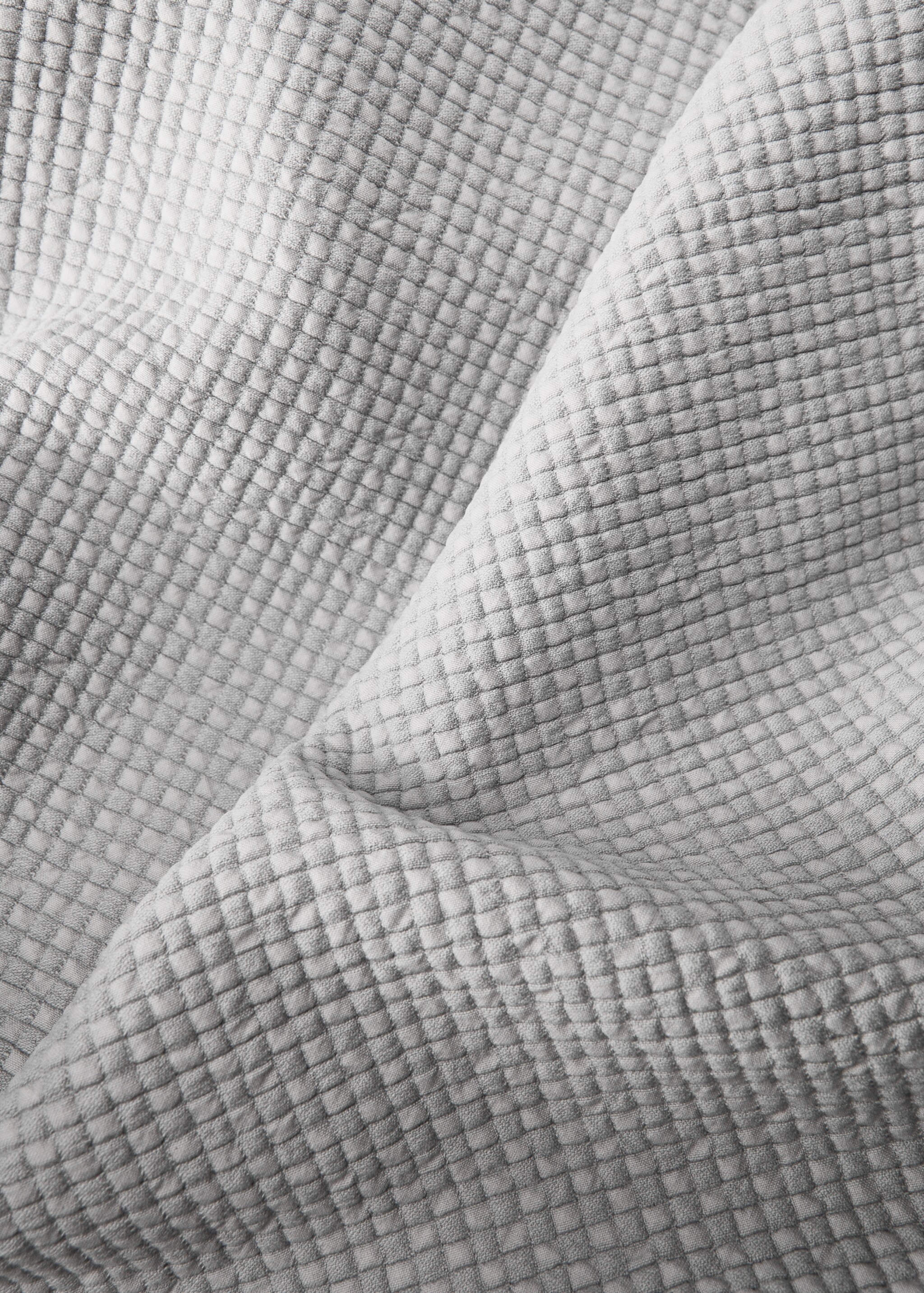 Sängöverkast i jacquardbomull med minirutor för 180/200 cm säng - Detaljer om artikeln 1