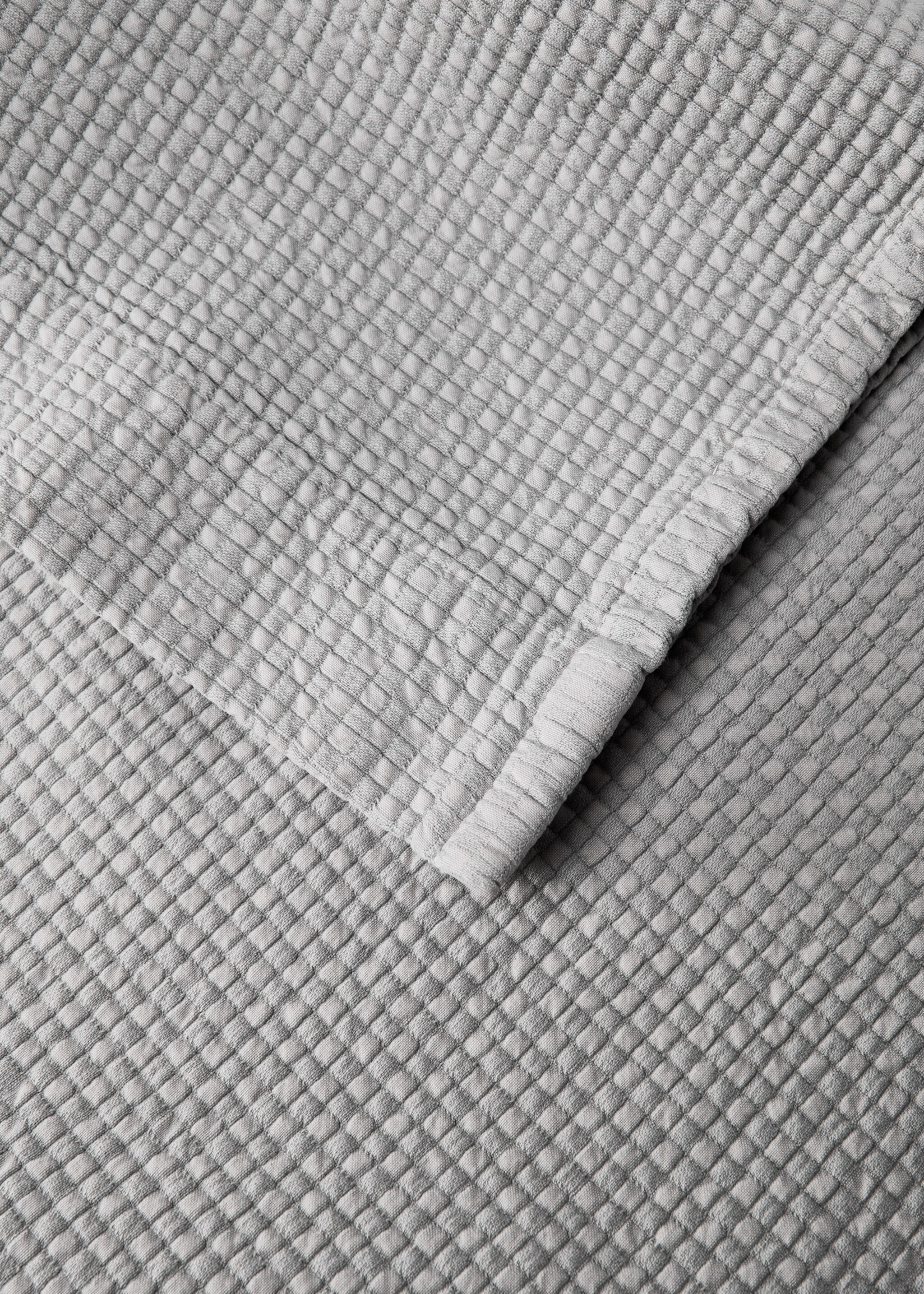 Sängöverkast i jacquardbomull med minirutor för 180/200 cm säng - Detaljer om artikeln 2