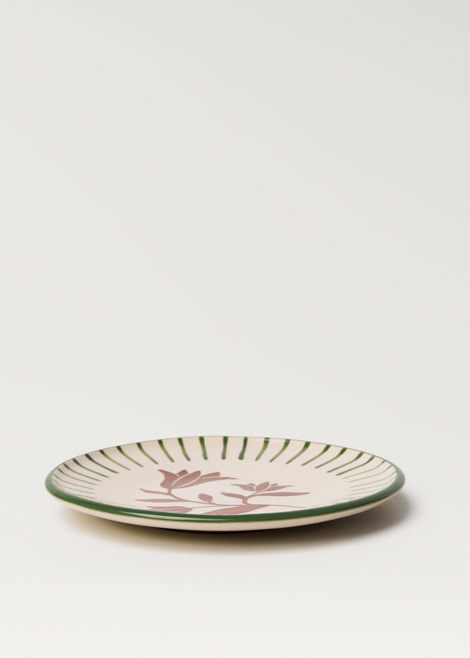 Hand-painted terracotta dessert plate - Details of the article 1