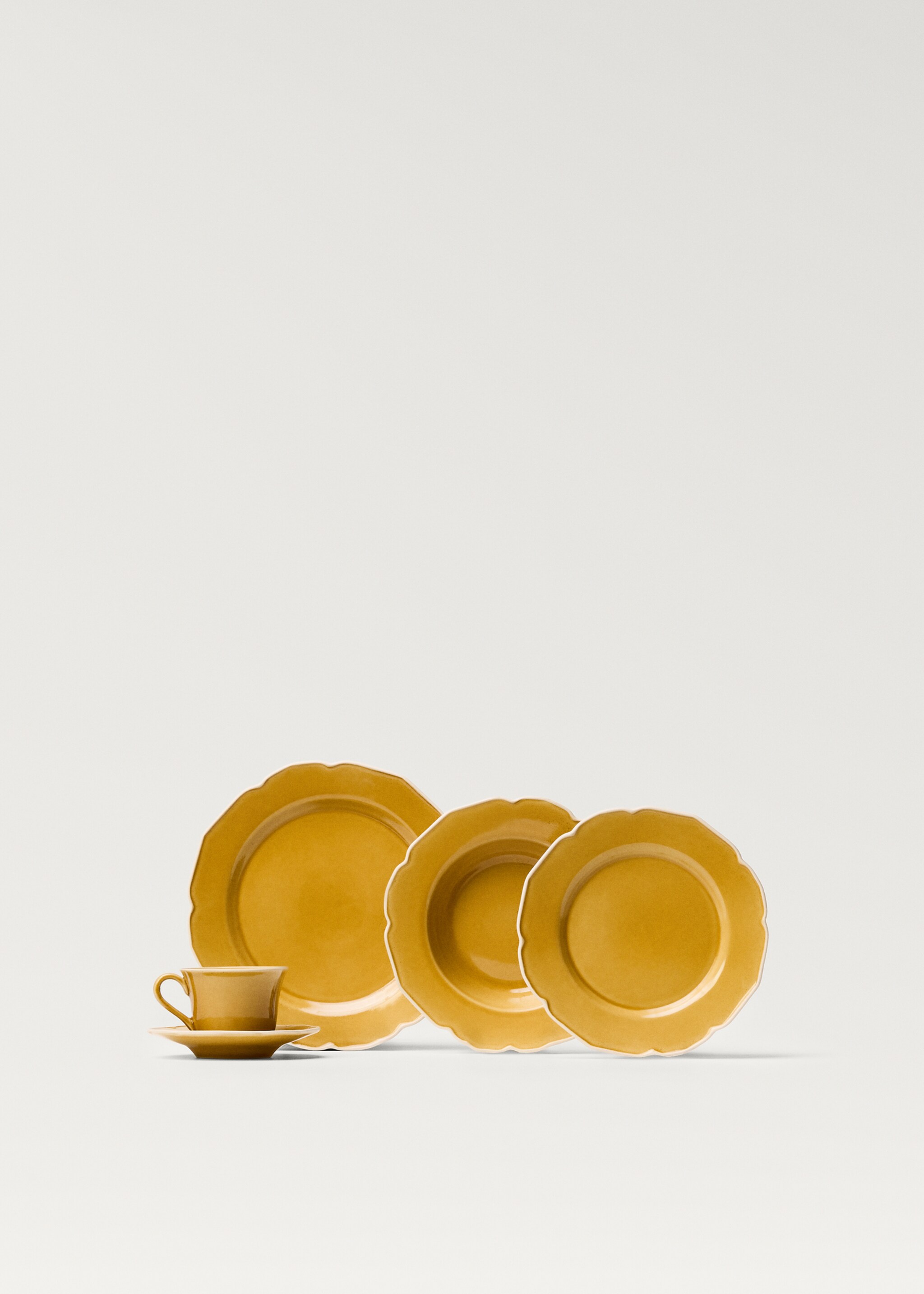 Stoneware tea cup with waves - Details of the article 1