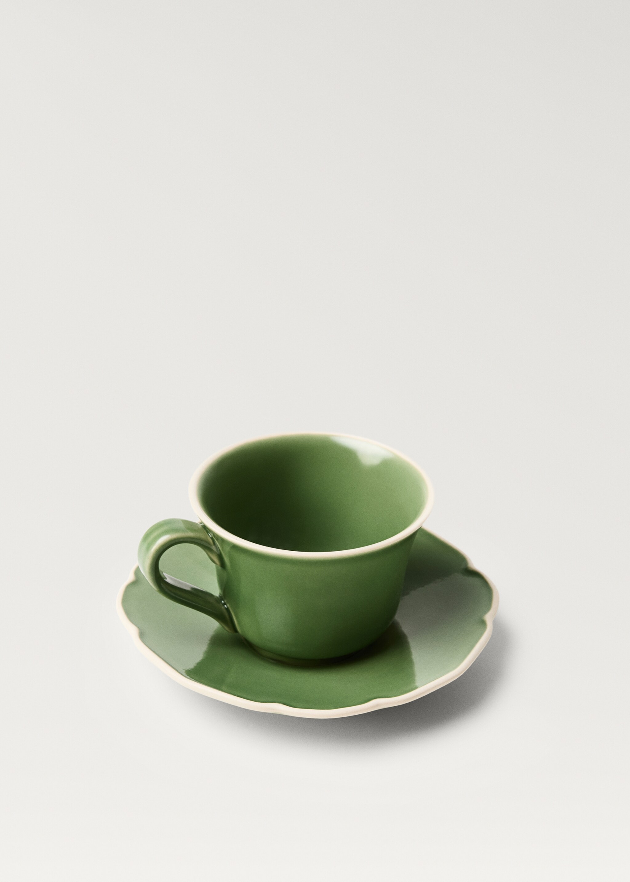 Stoneware tea cup with waves - Details of the article 1