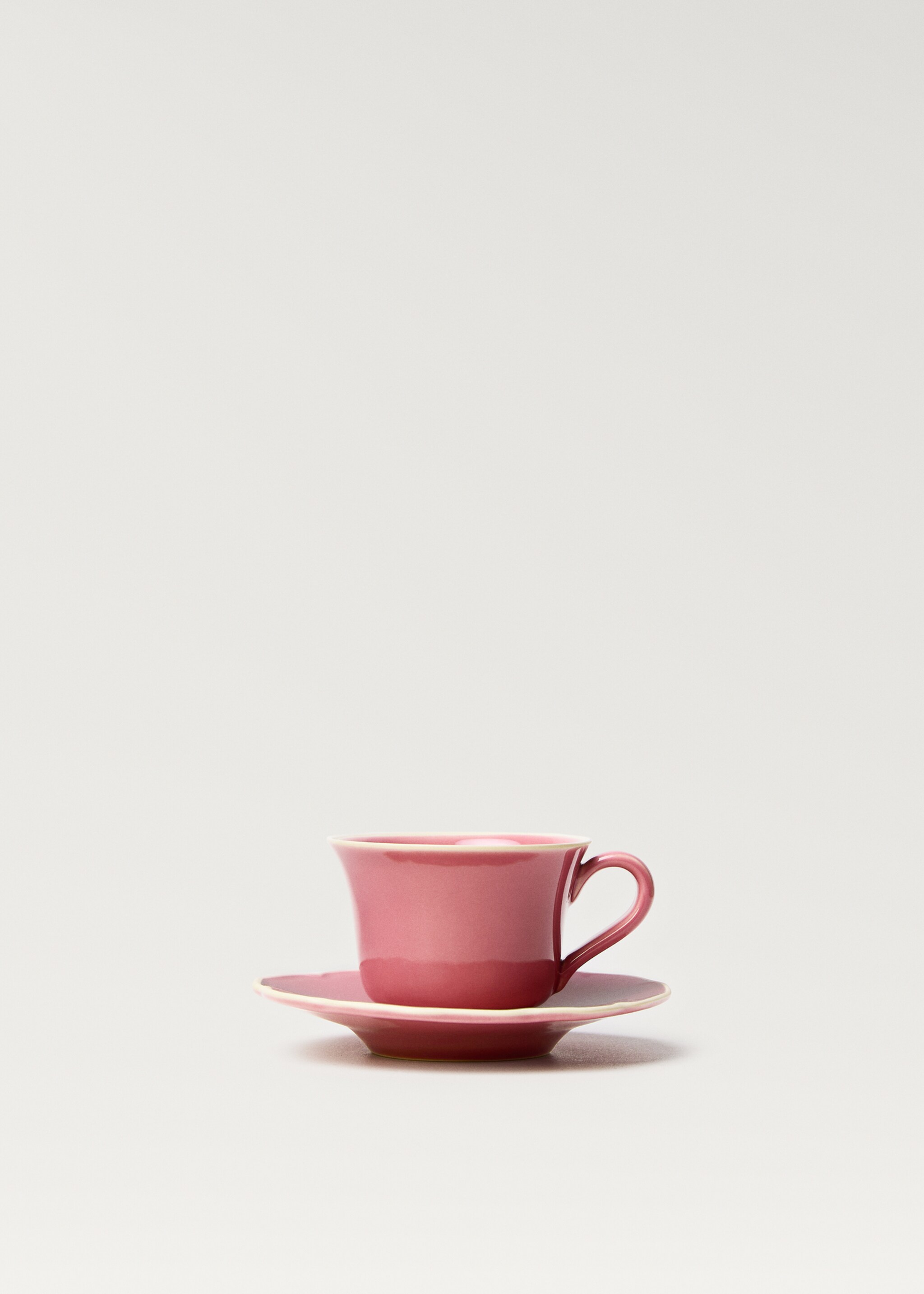 Stoneware tea cup with waves - Article without model