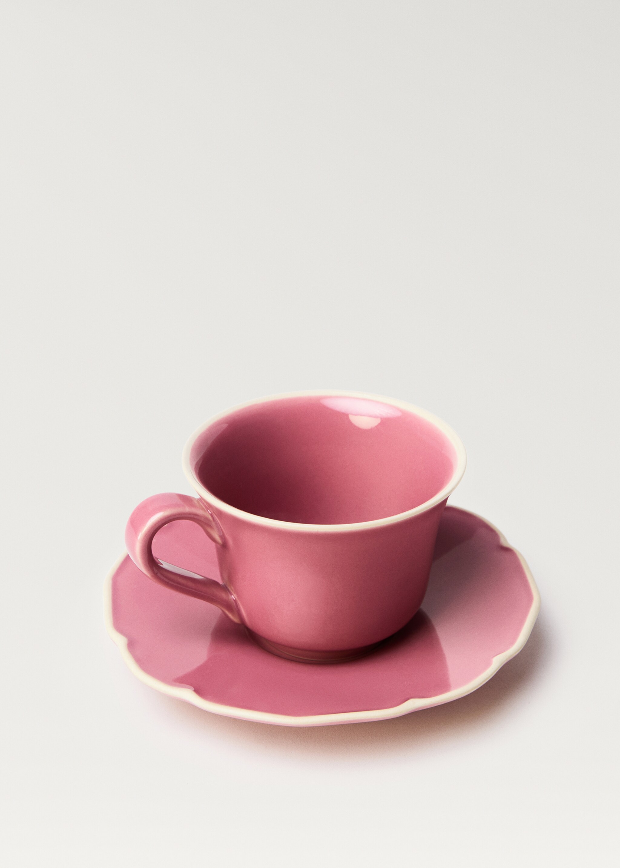 Stoneware tea cup with waves - Details of the article 1