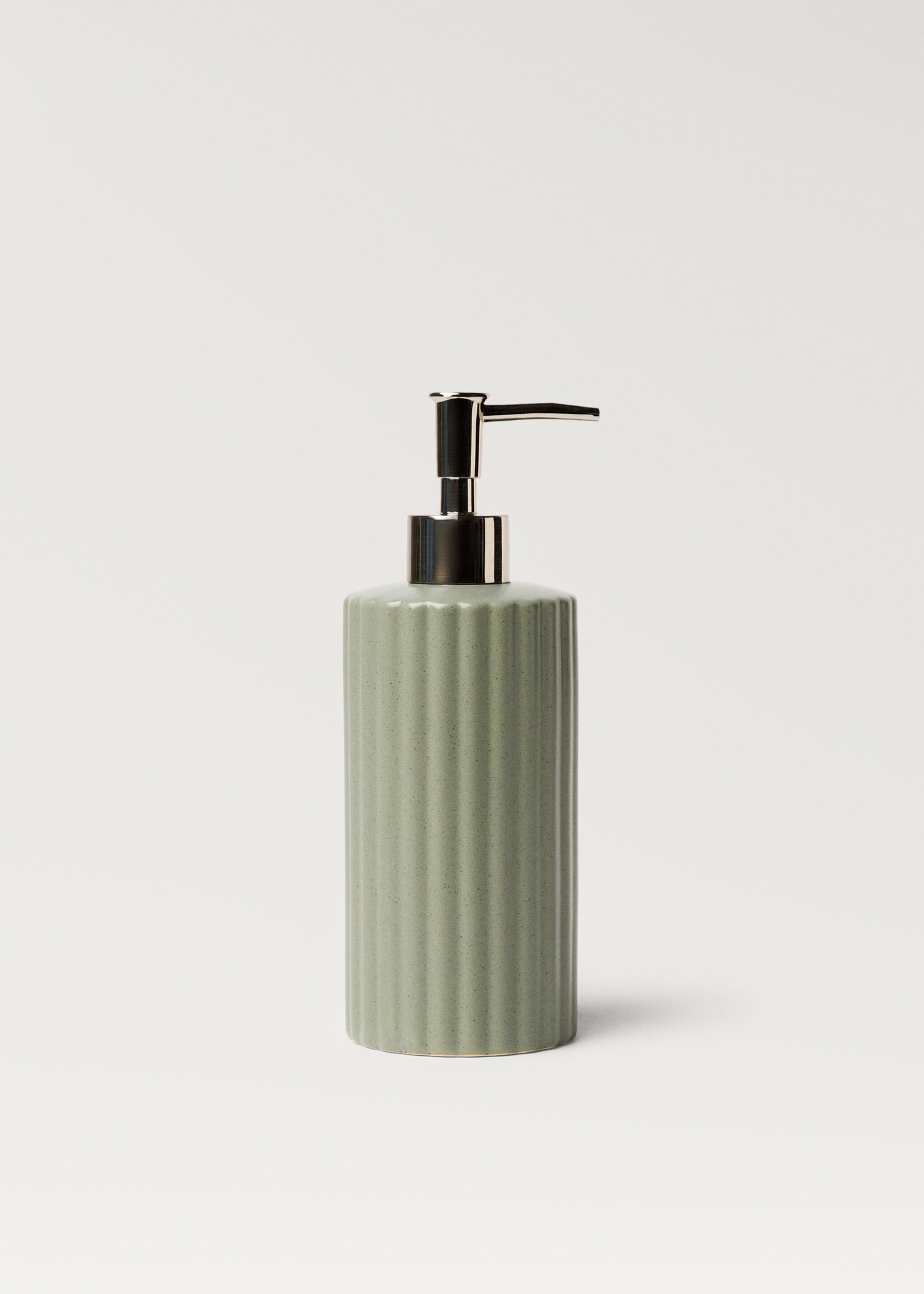 Striped stoneware soap dispenser - Article without model
