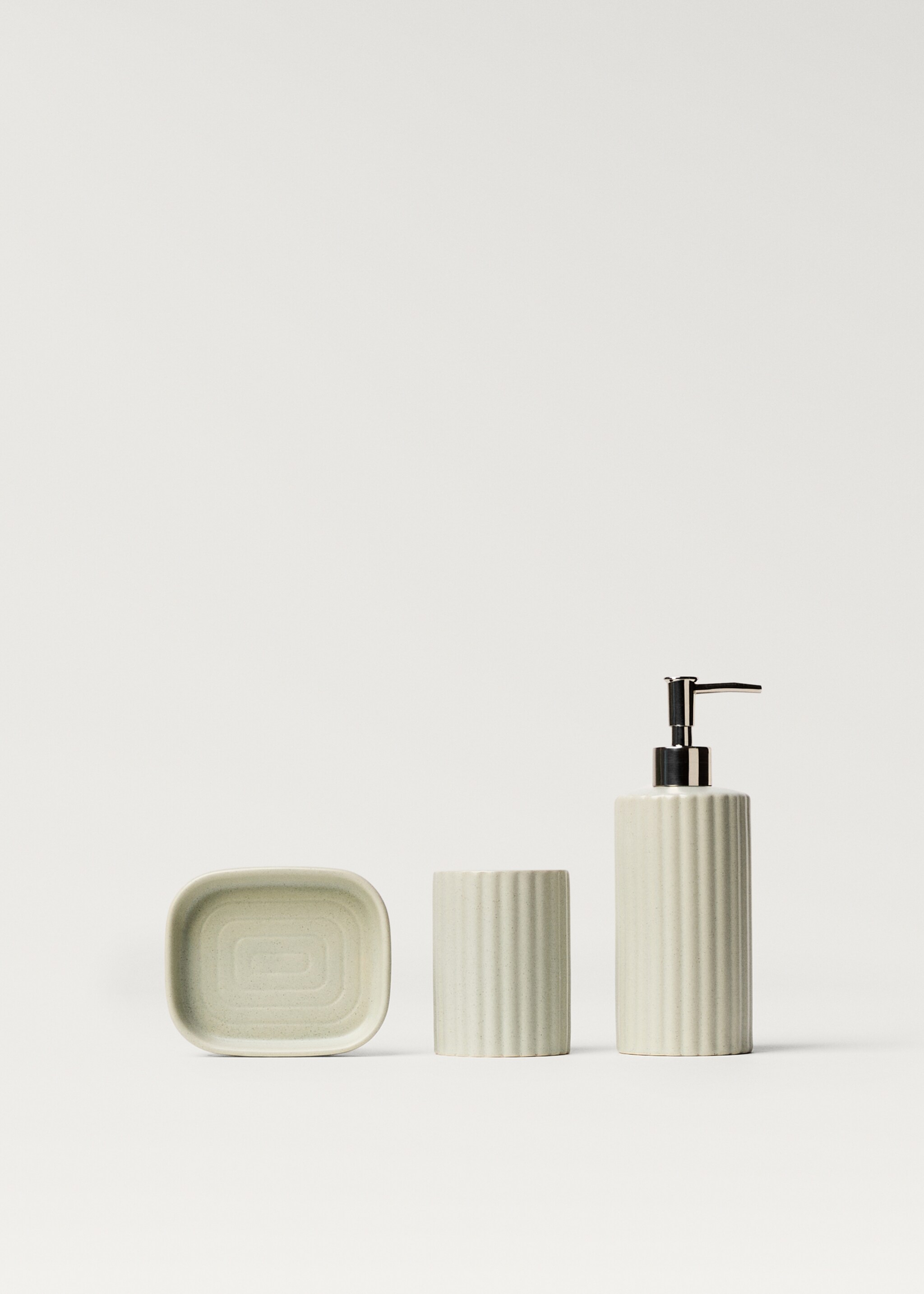 Dispenser sapone in gres a righe - Dettaglio dell'articolo 3