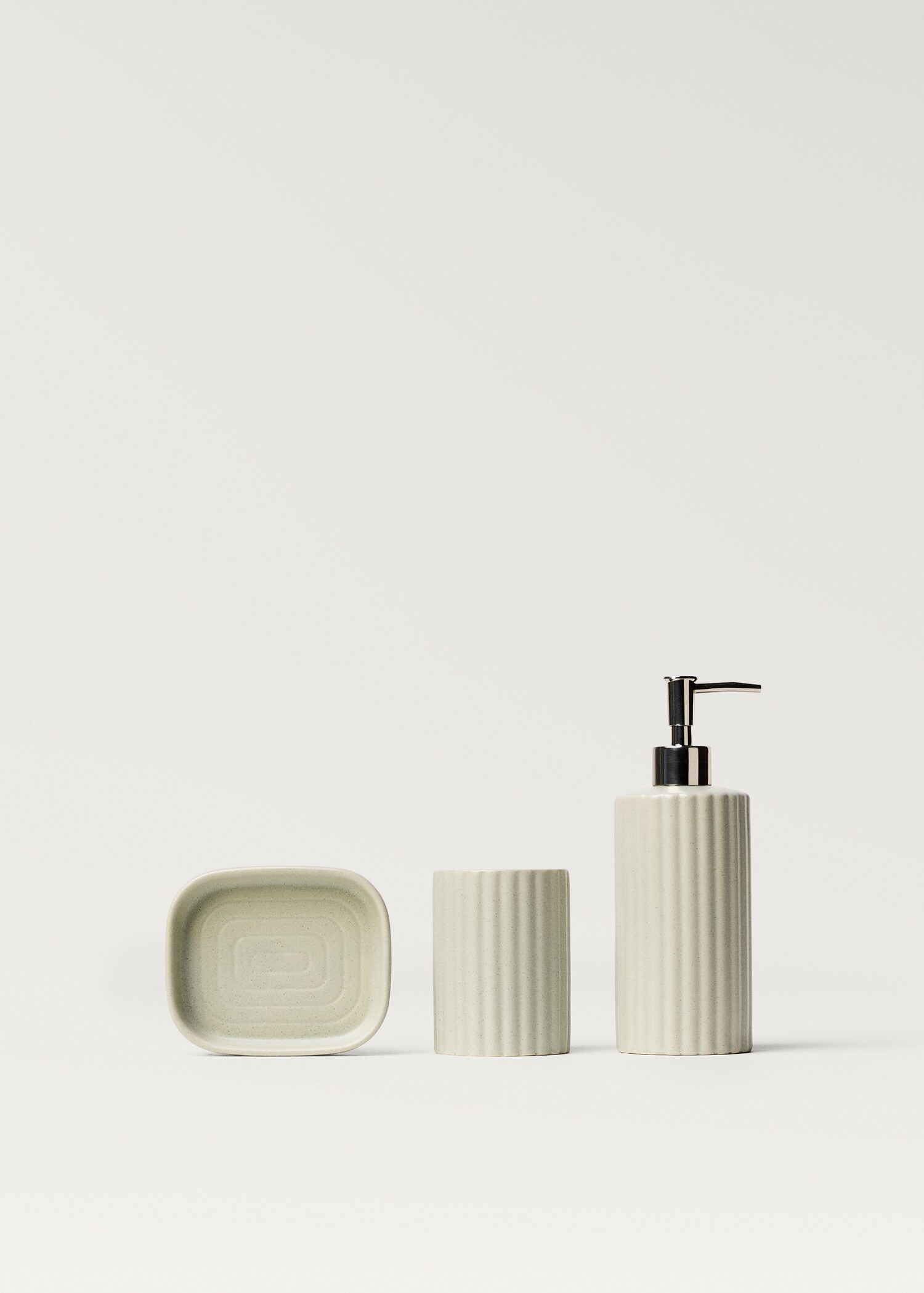 Distributeur de savon en grès rayé - Détail de l'article 3