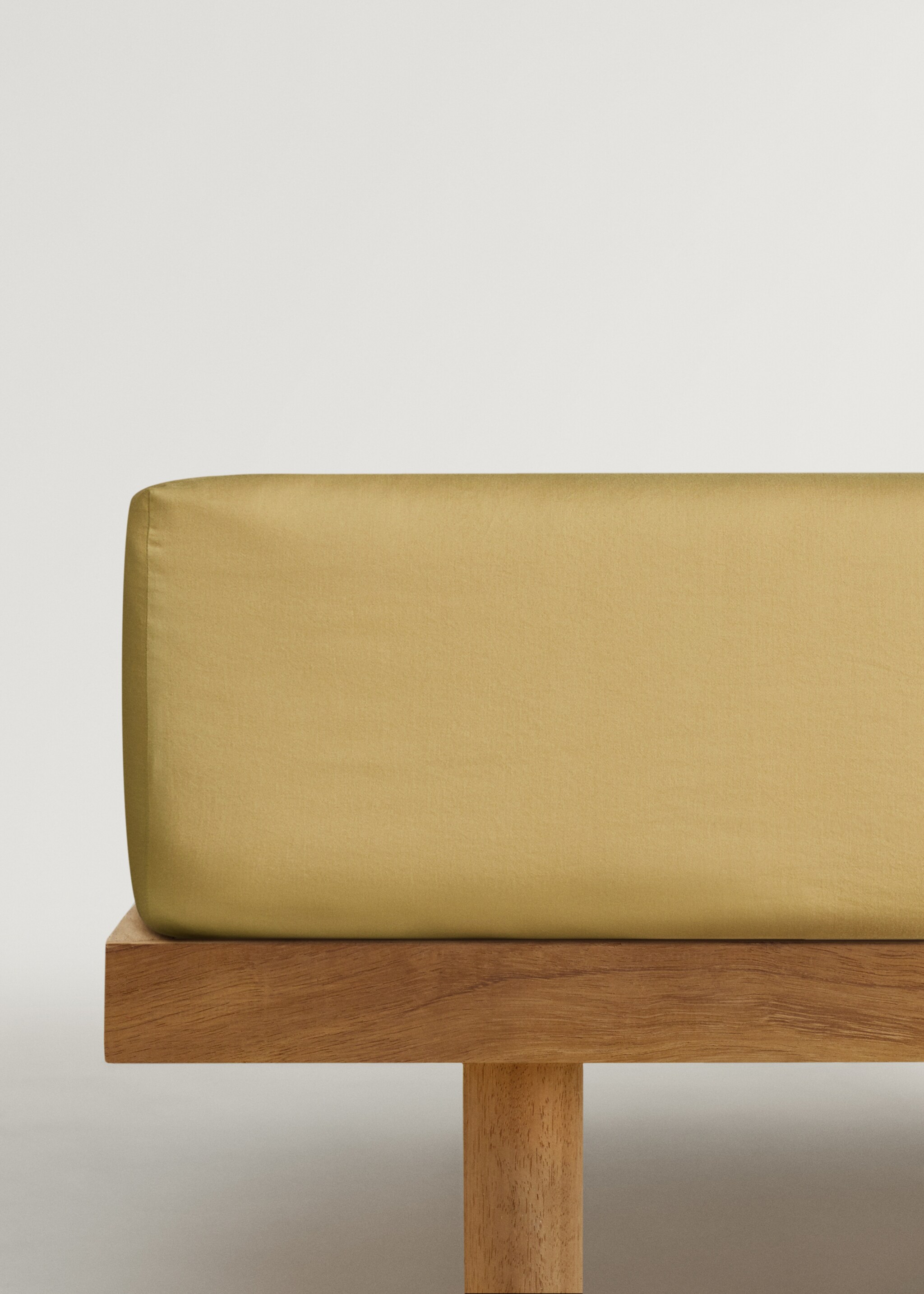 Hoeslaken van gewassen satijnkatoen, bed  150 cm - Artikel zonder model