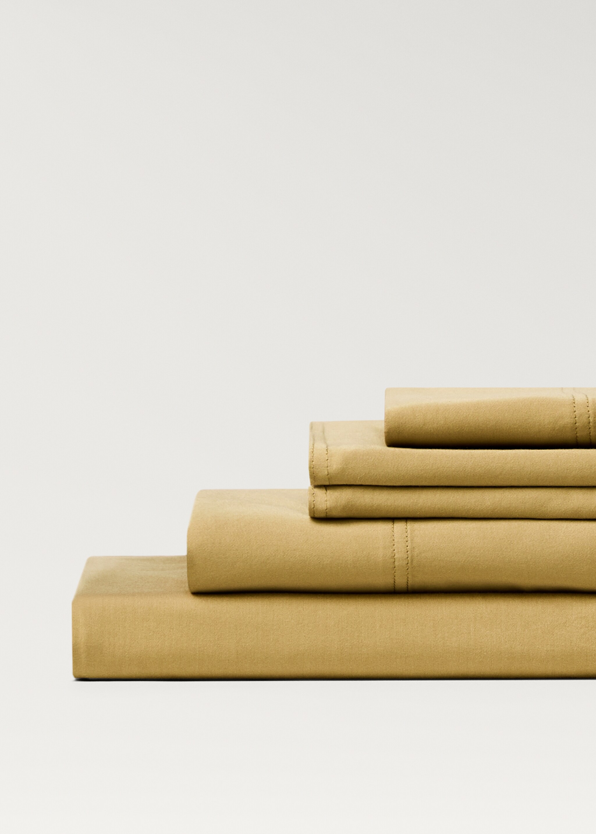 Hoeslaken van gewassen satijnkatoen, bed  150 cm - Detail van het artikel 3
