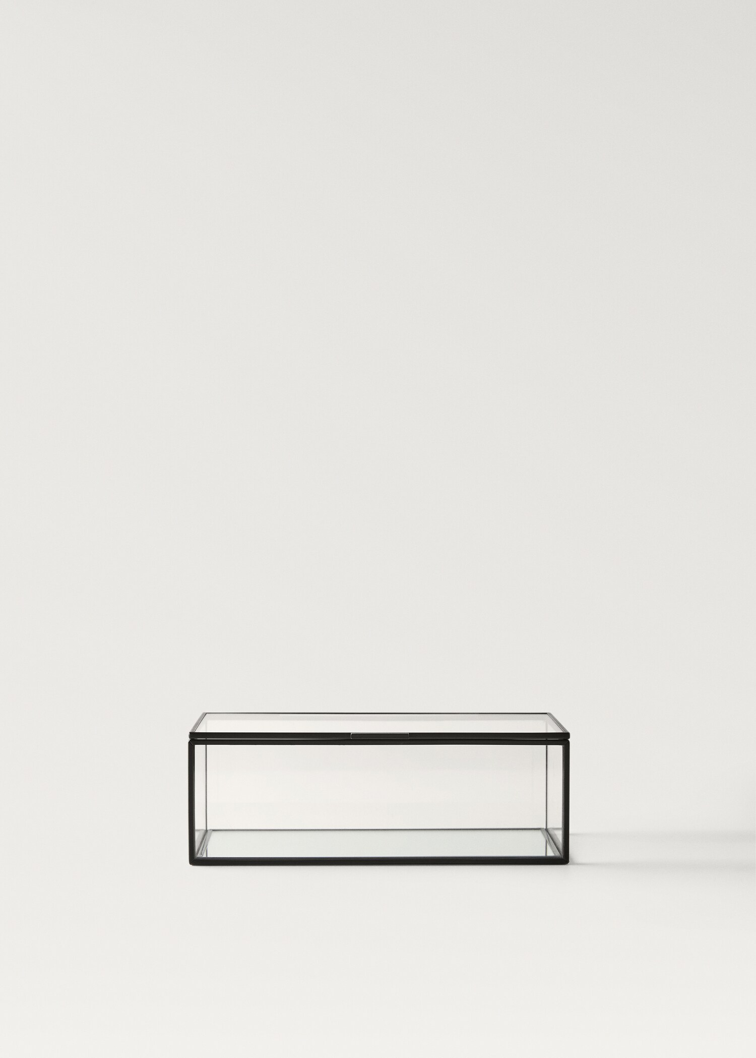 Small glass and metal jewellery box - Article without model