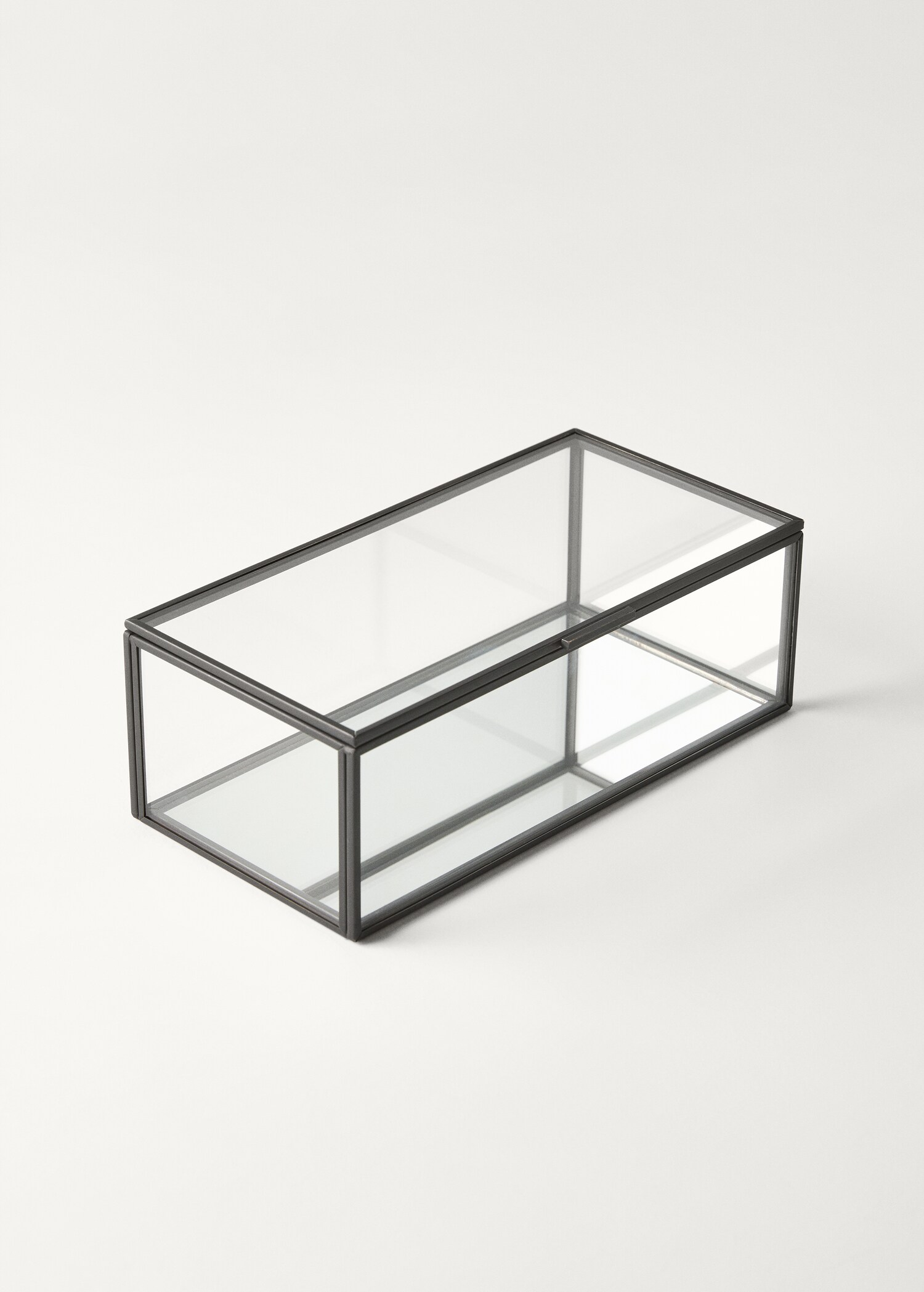 Small glass and metal jewellery box - Details of the article 2