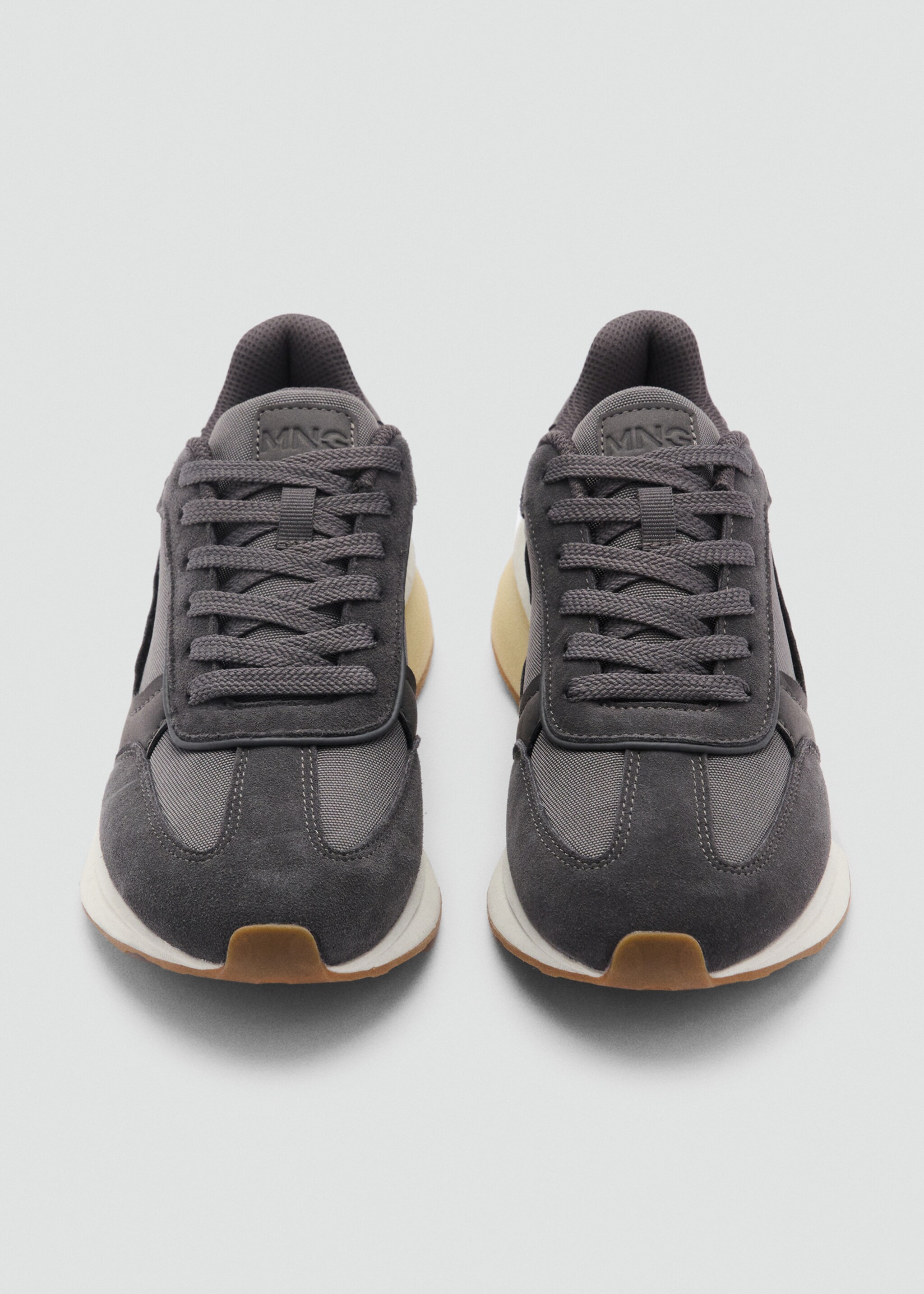 Leather mixed sneakers - Details of the article 1
