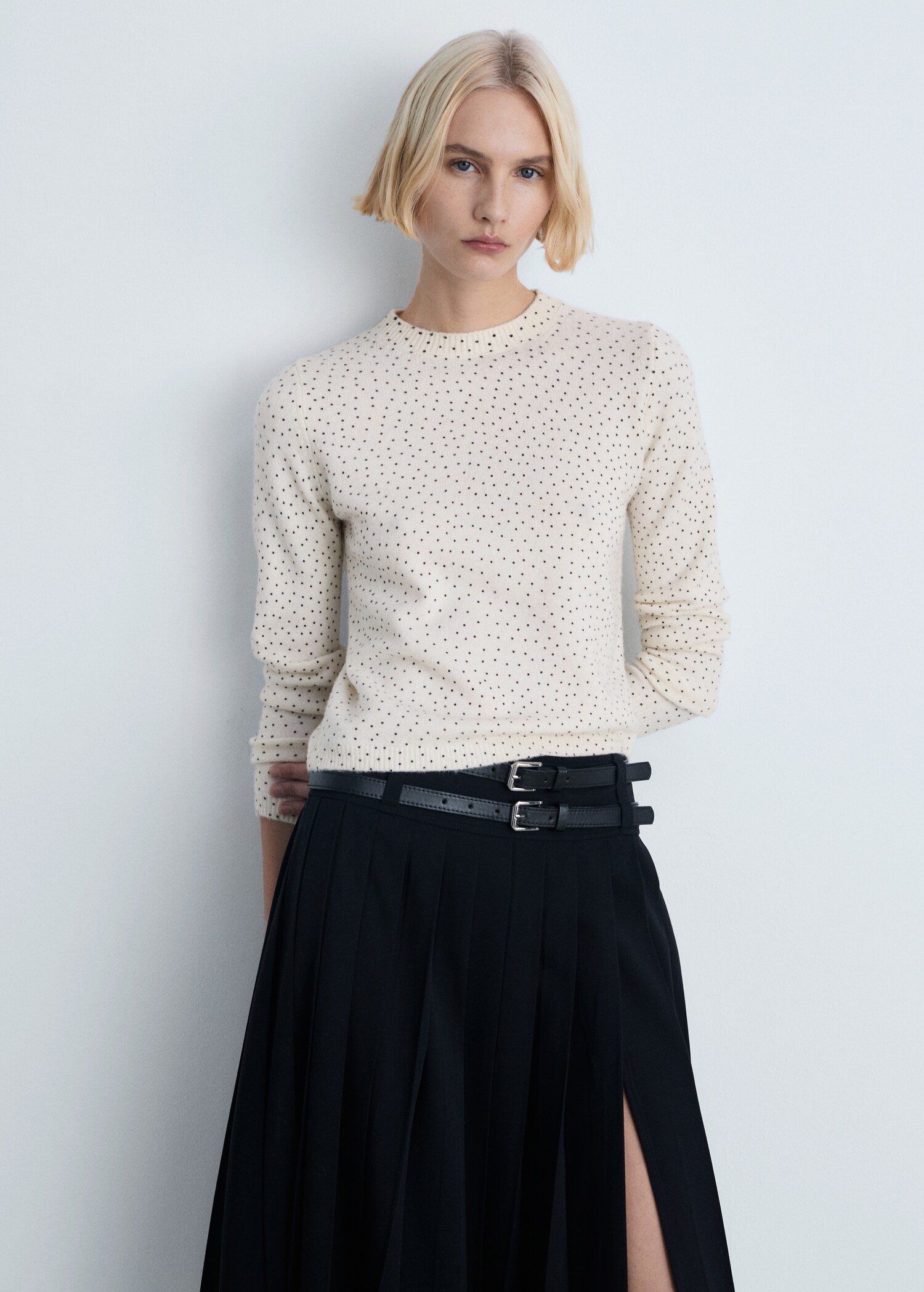 Pullover maglia pois - Piano medio