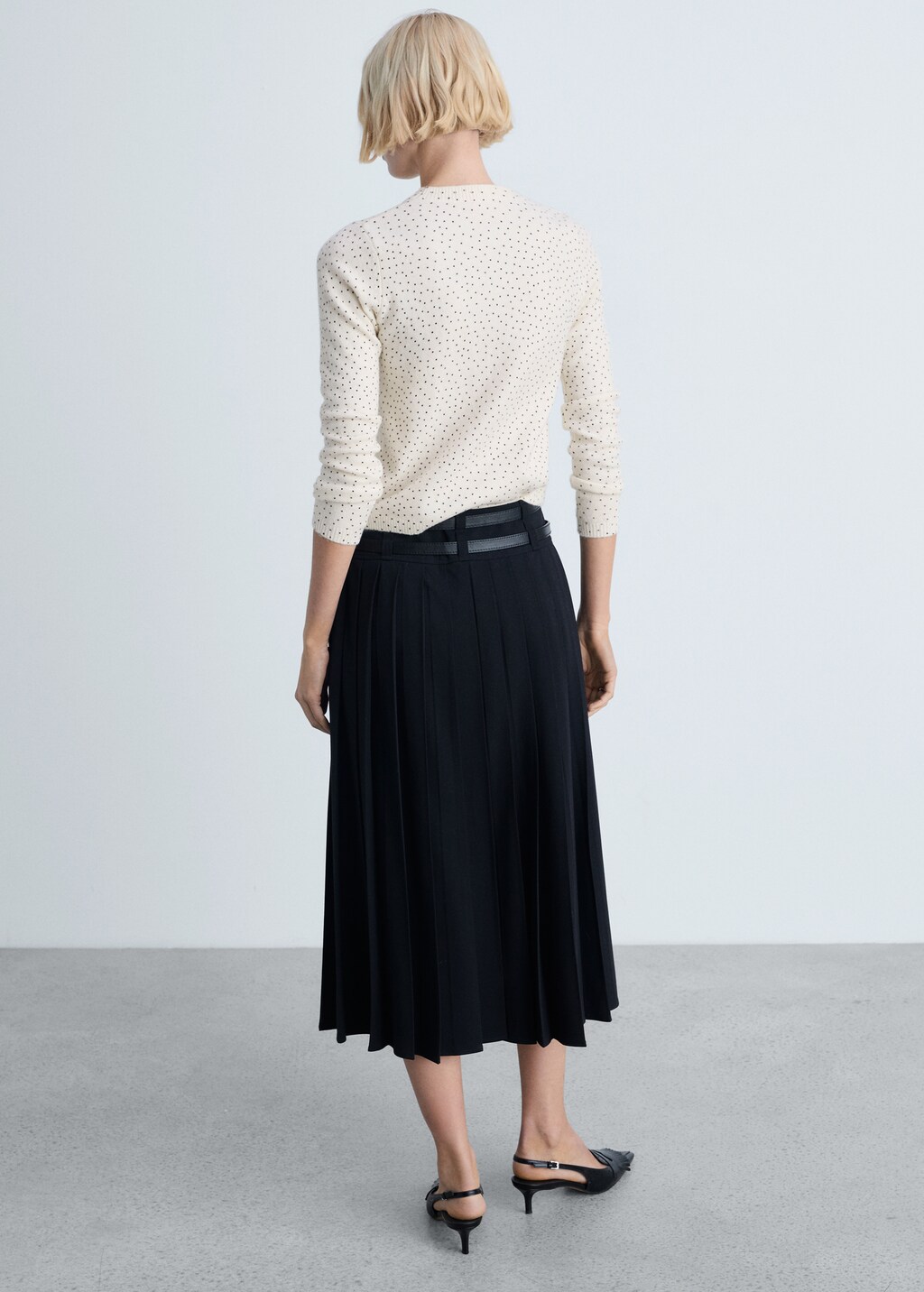 Polka-dot knitted sweater - image 3
