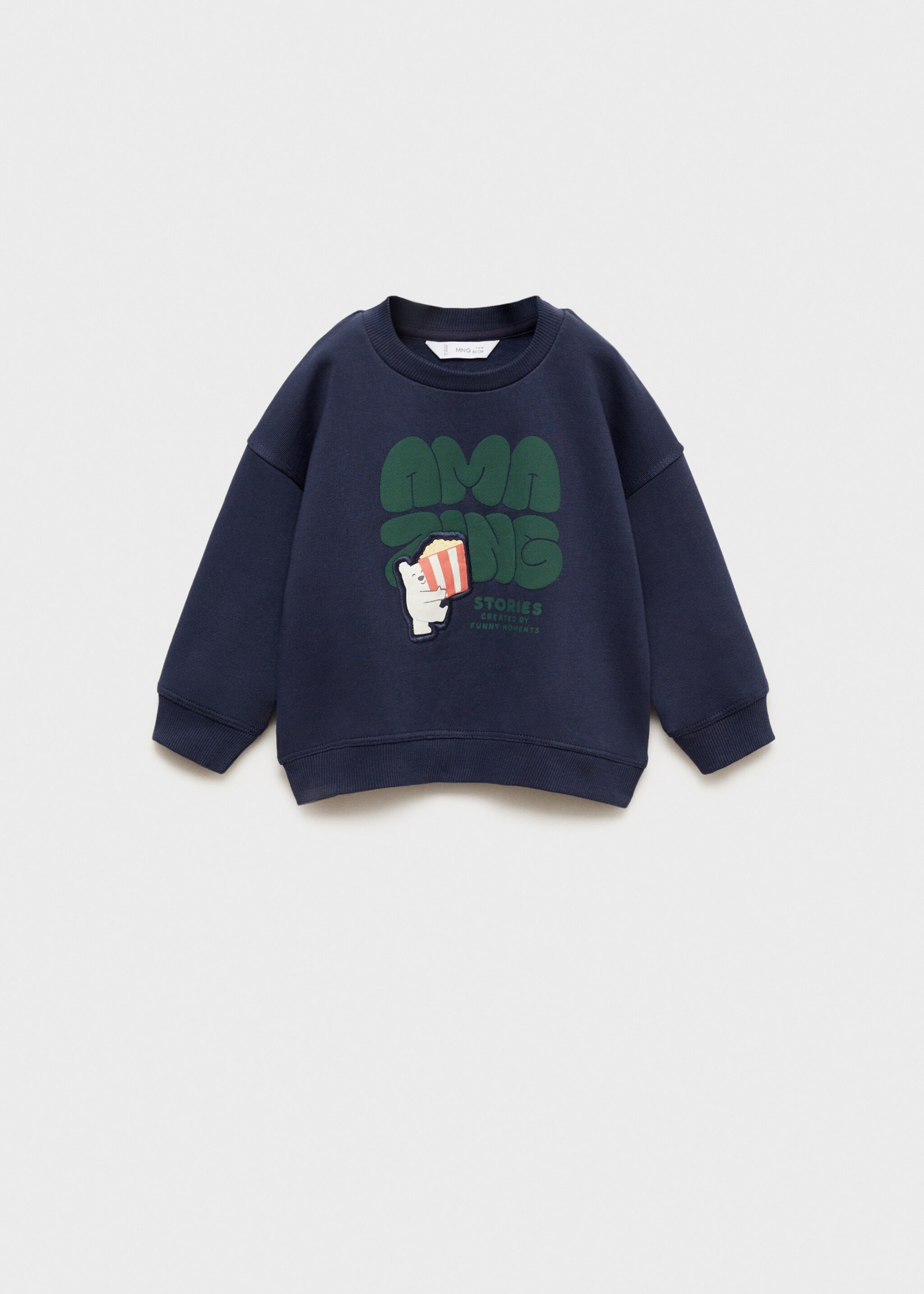 Sudadera estampado relieve - Artículo sin modelo