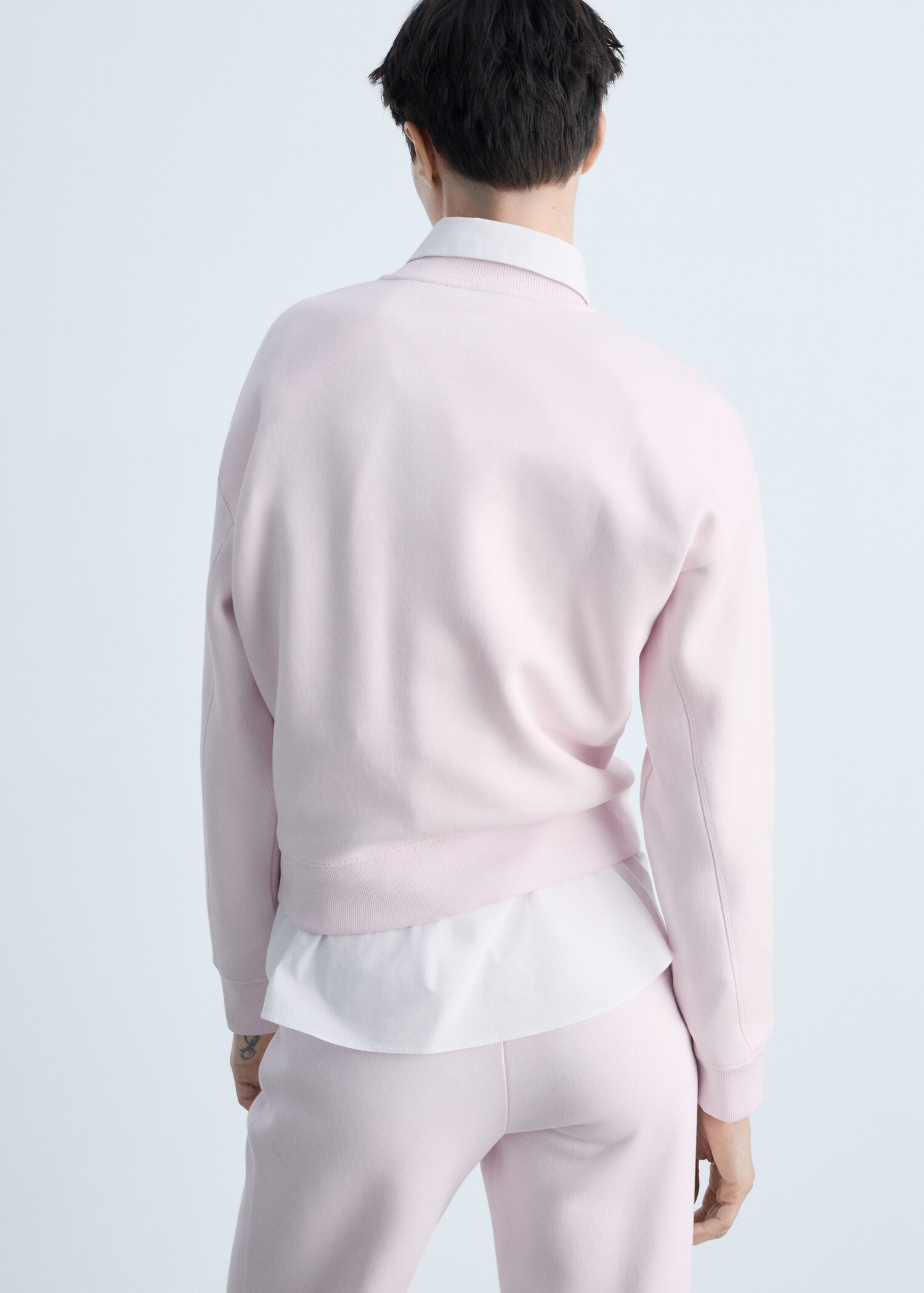 Sudadera algodón cuello redondo - Reverso del artículo