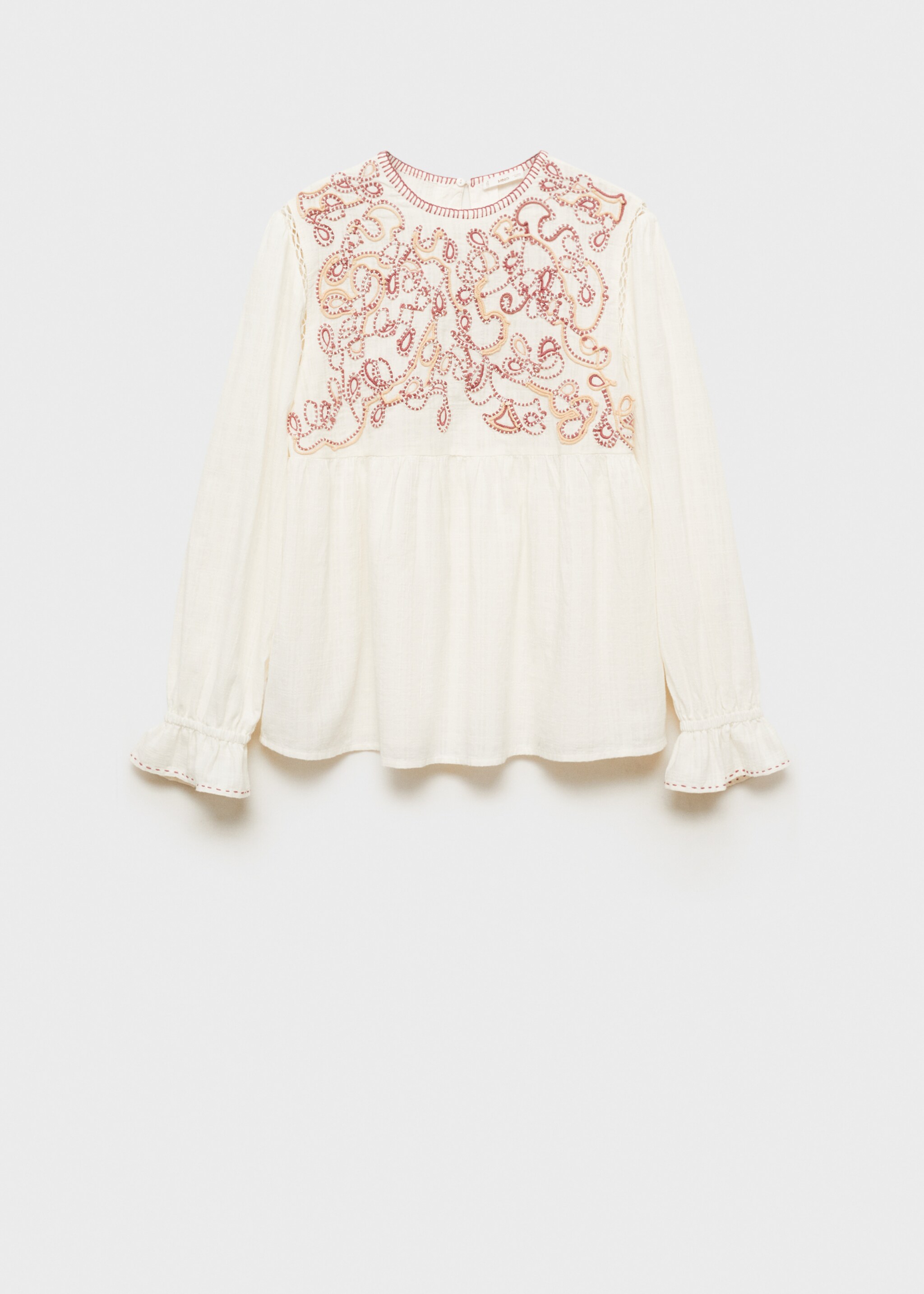 Embroidered cotton blouse - Article without model