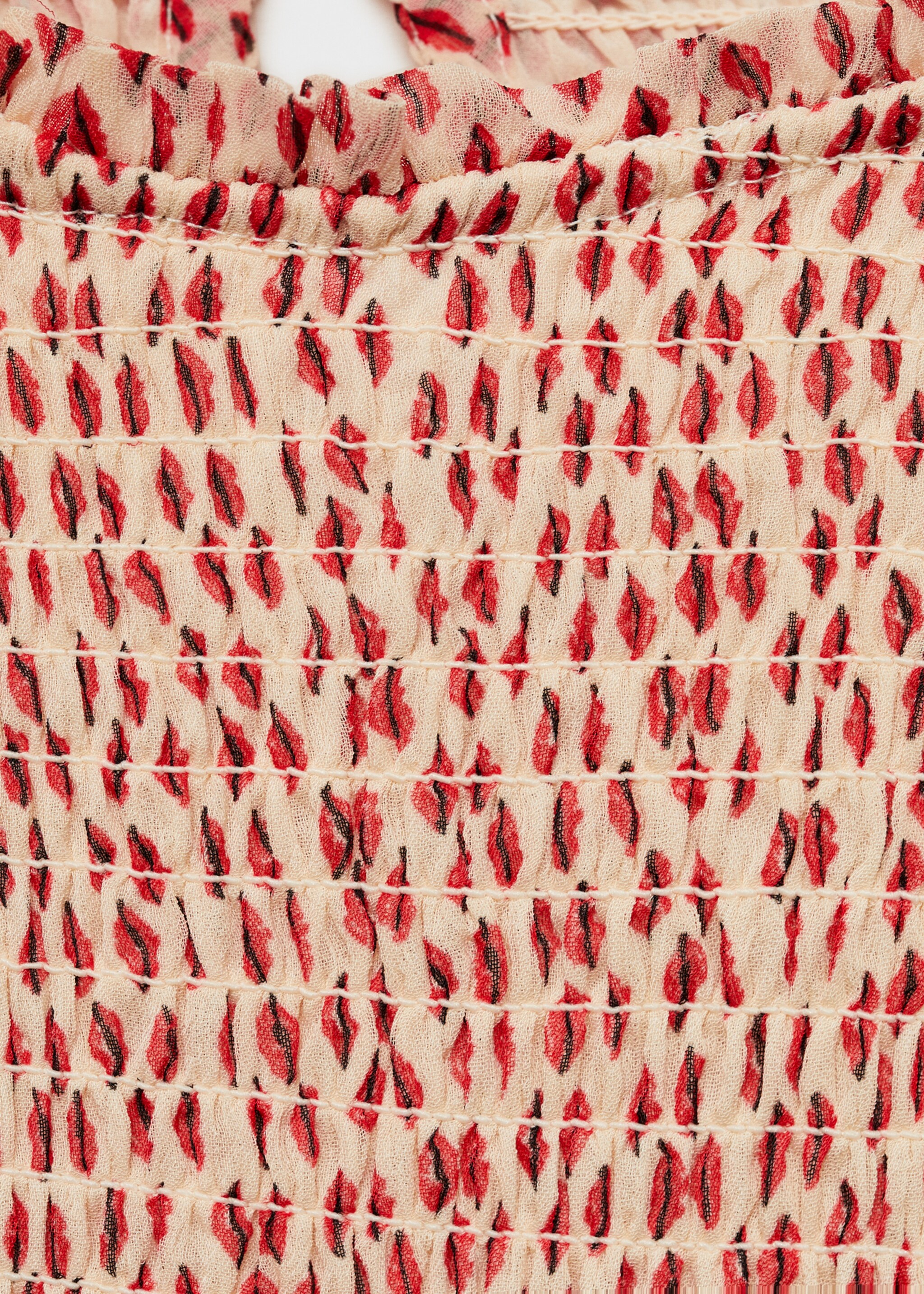 Printed ruched dress - Details of the article 0