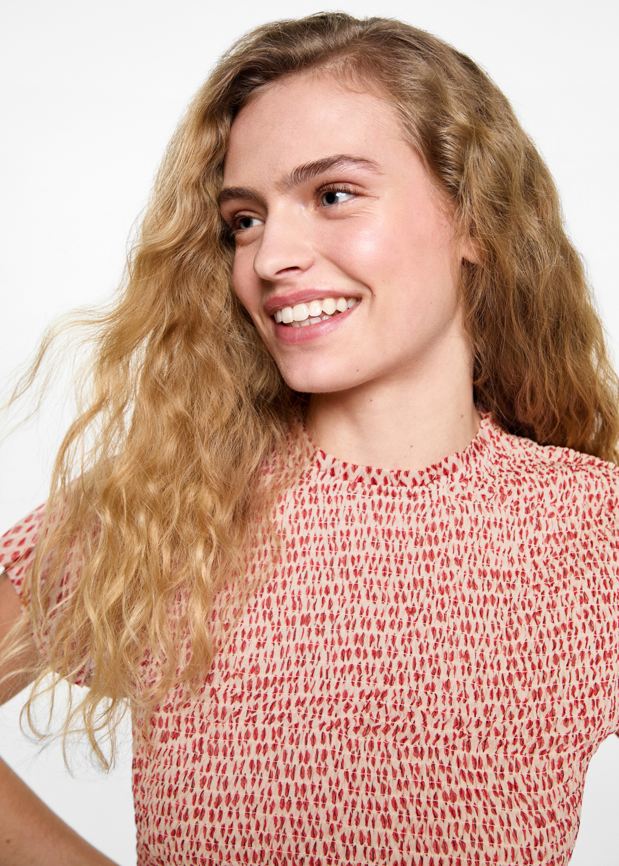 Printed ruched dress - Details of the article 1