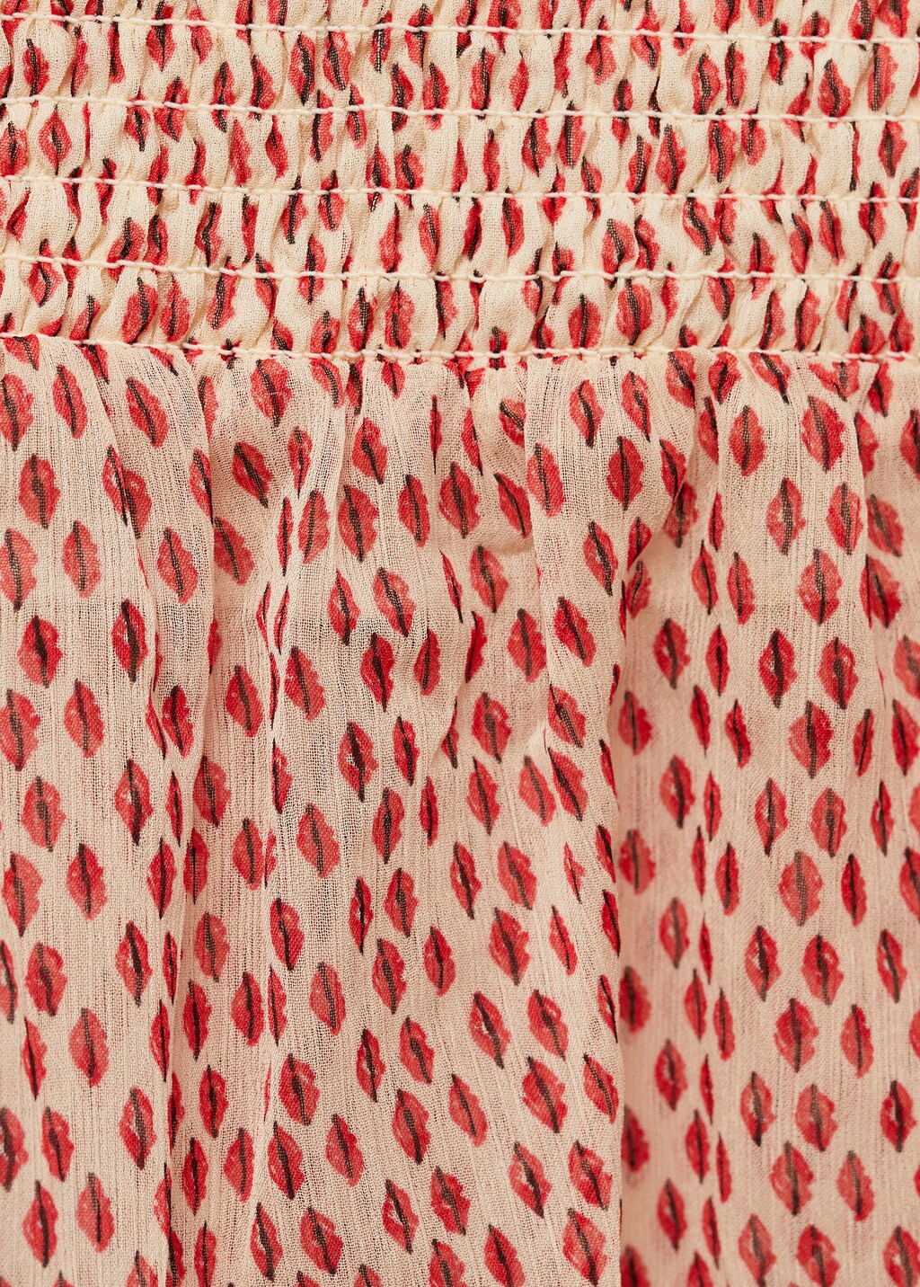 Printed ruched dress