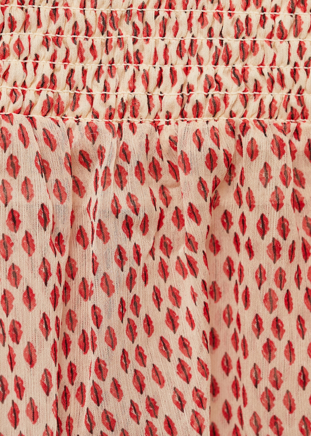 Printed ruched dress