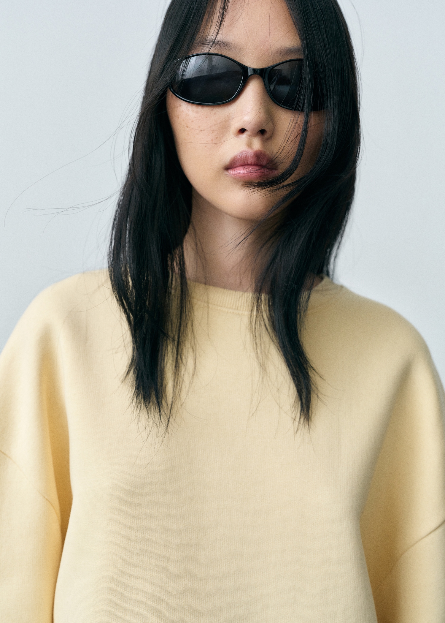 Oversize cotton sweatshirt - Details of the article 1