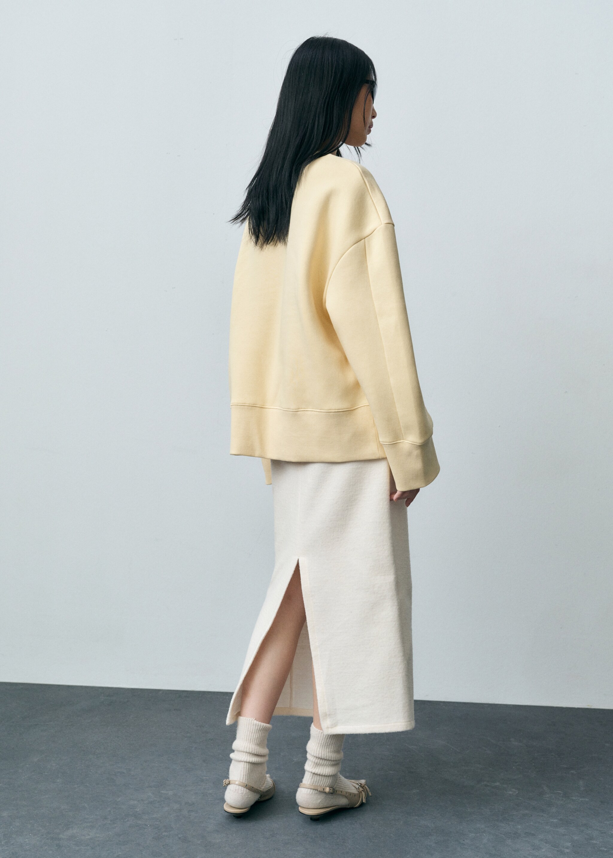 Sweat-shirt oversize en coton - Verso de l’article