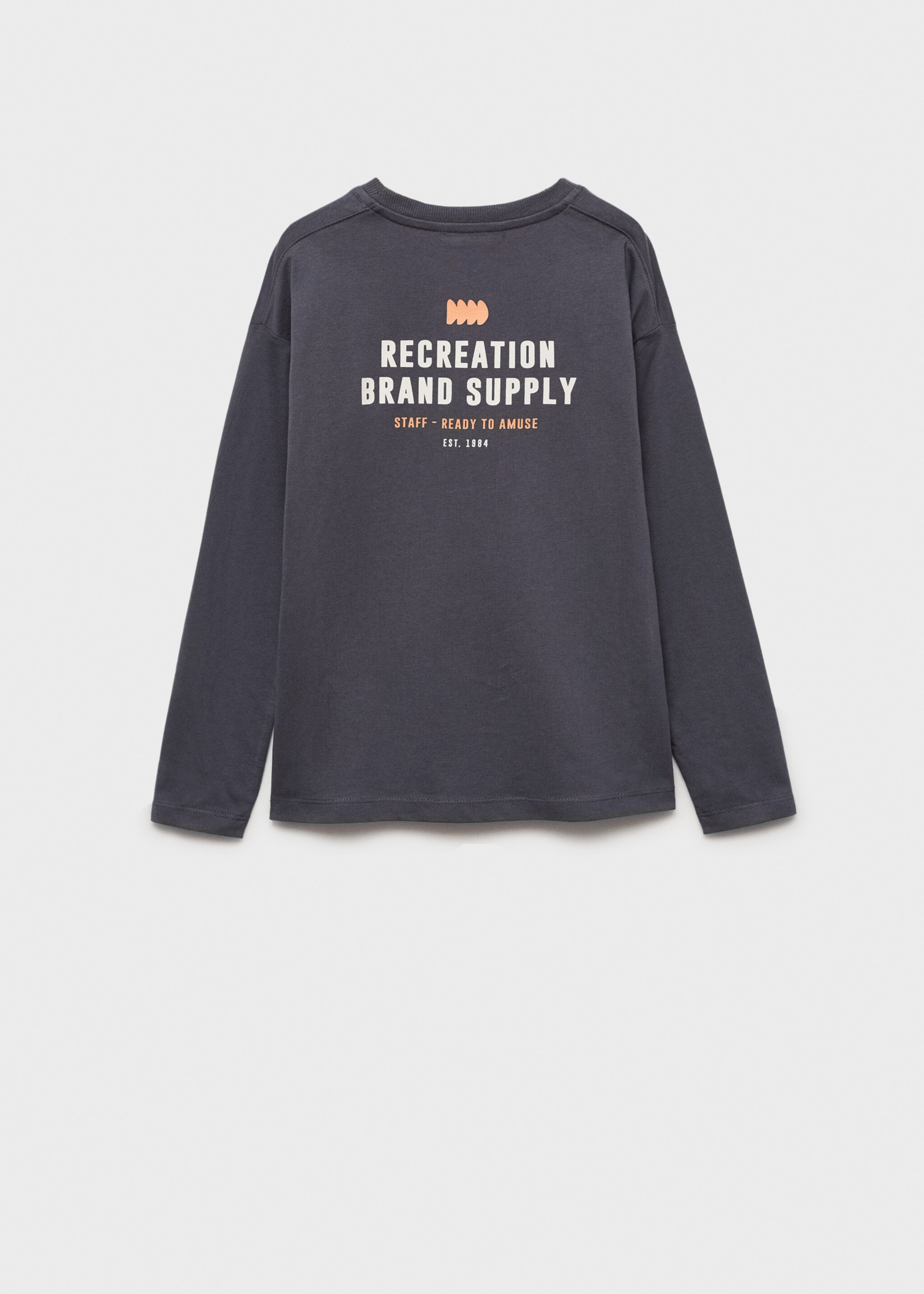 Printed cotton-blend T-shirt - Reverse of the article
