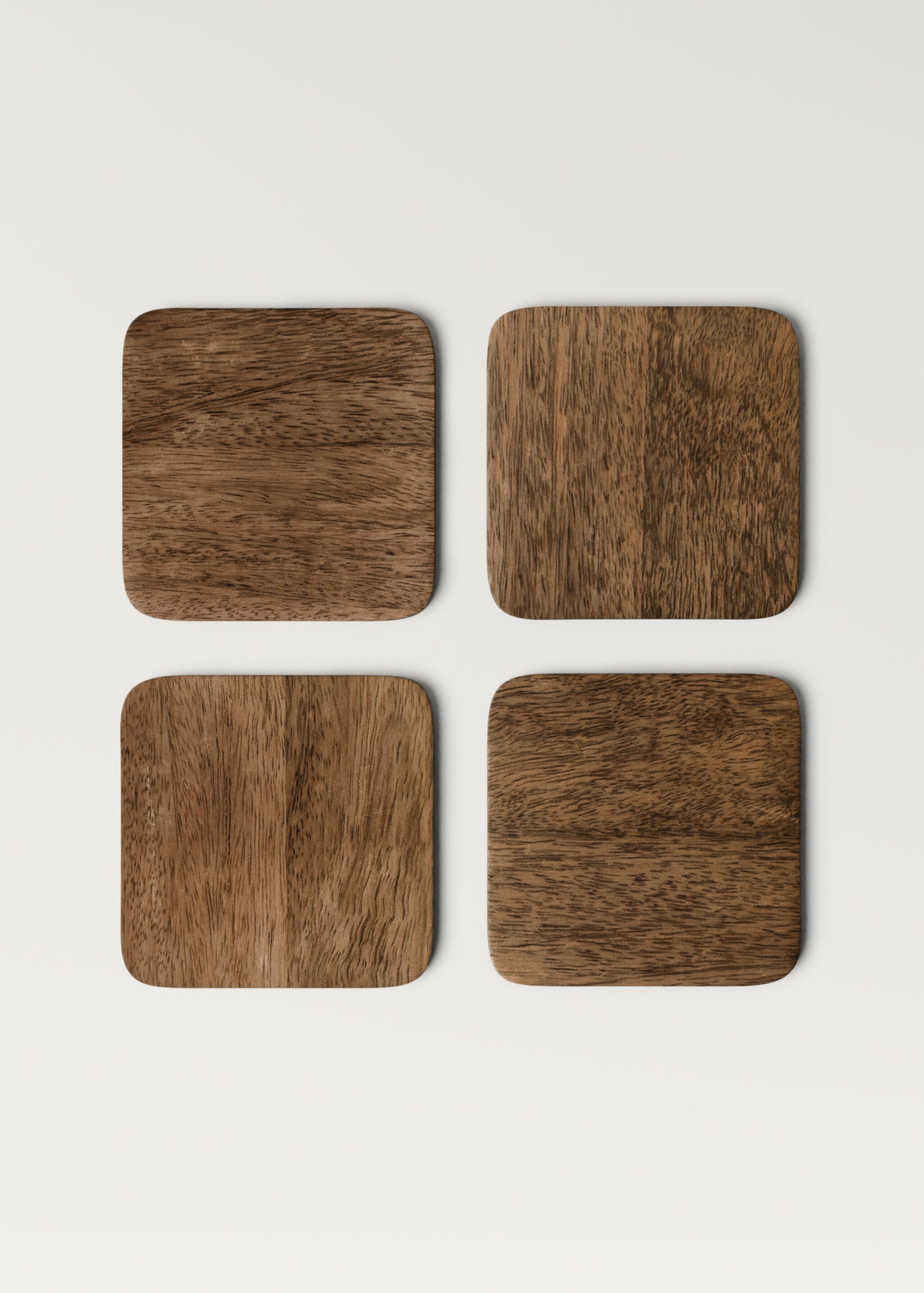 Dessous de verre bois carrés - Article sans modèle
