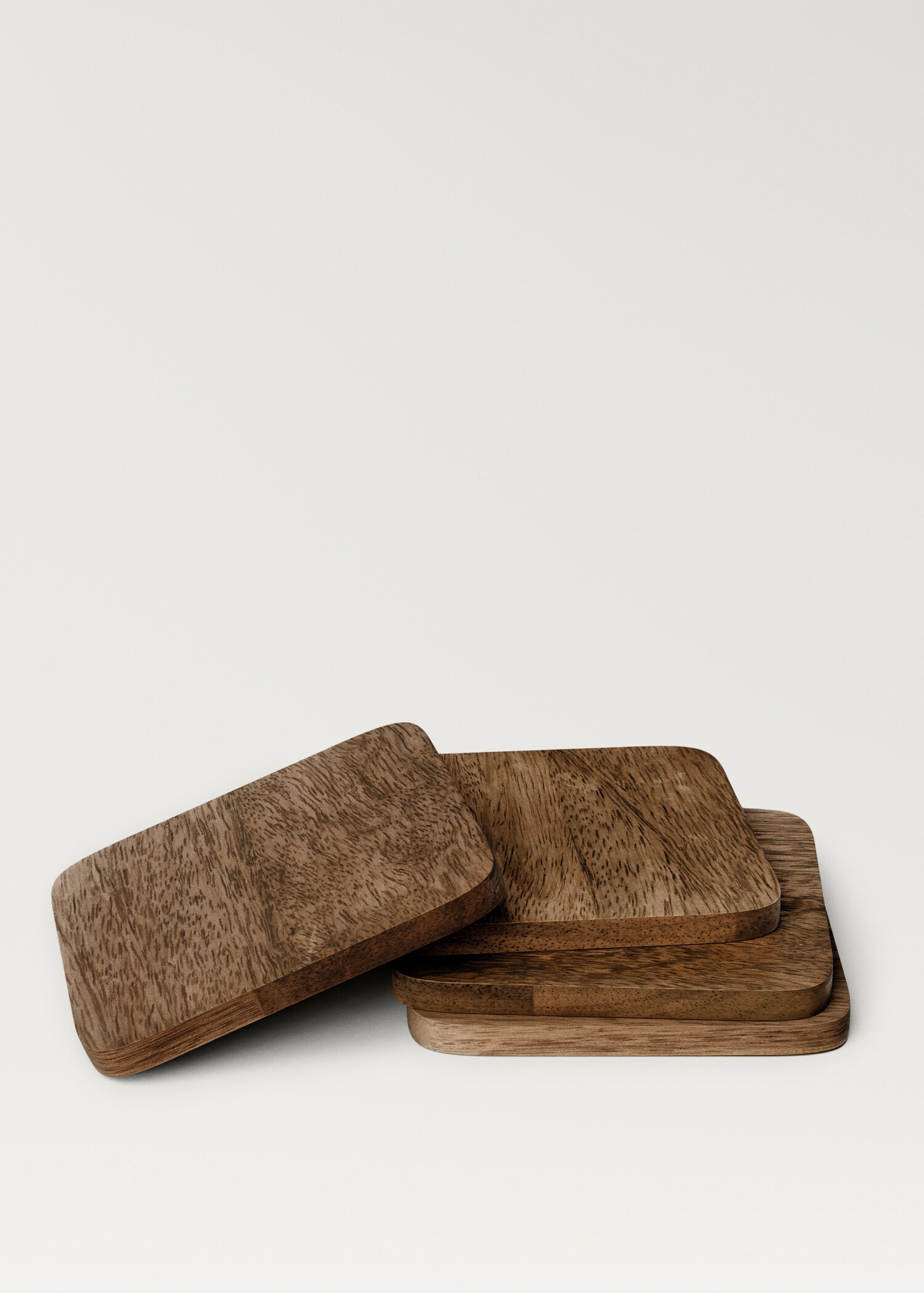 Square wooden coasters - Details of the article 1