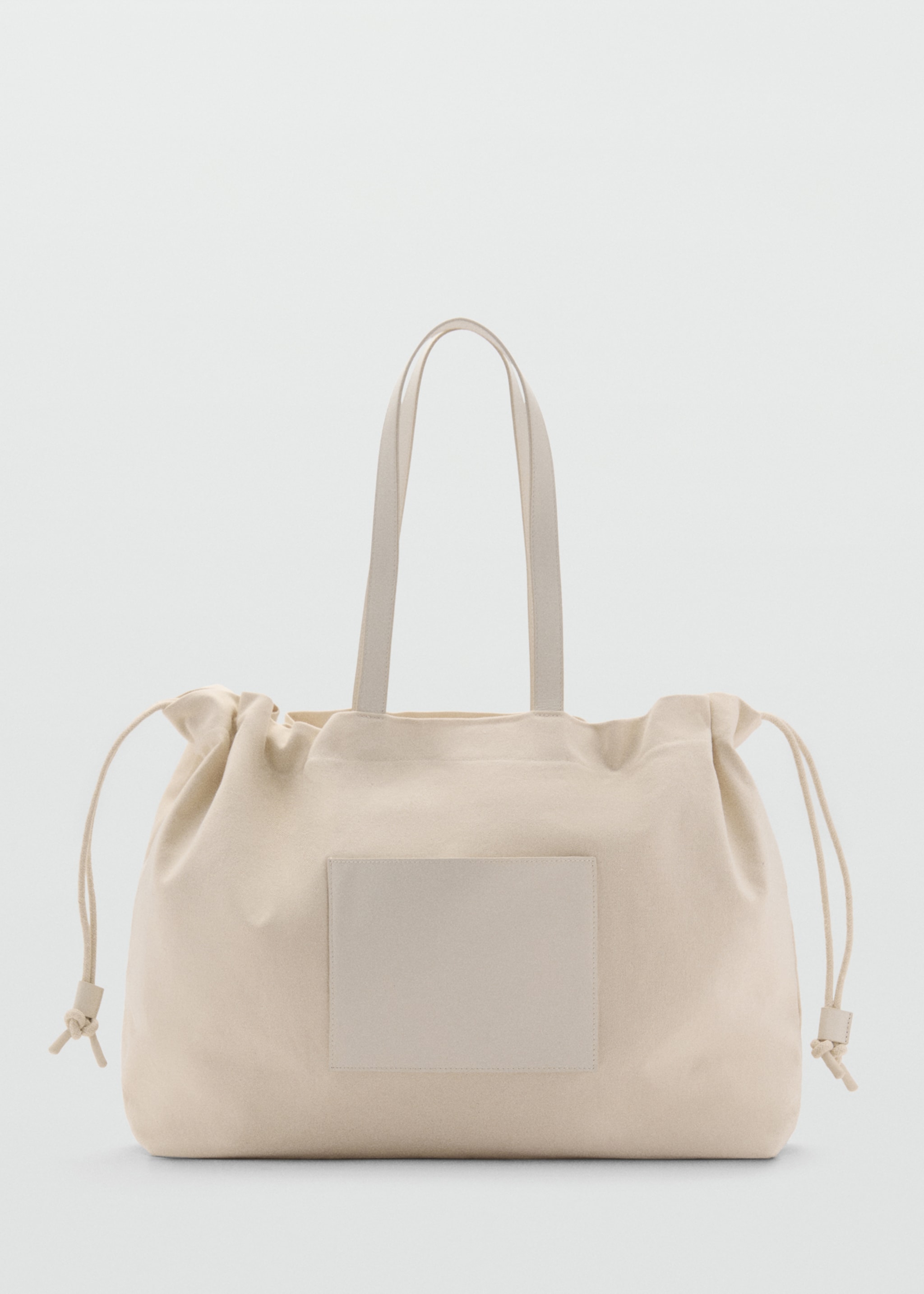 Leather-blend shopper bag - Article without model